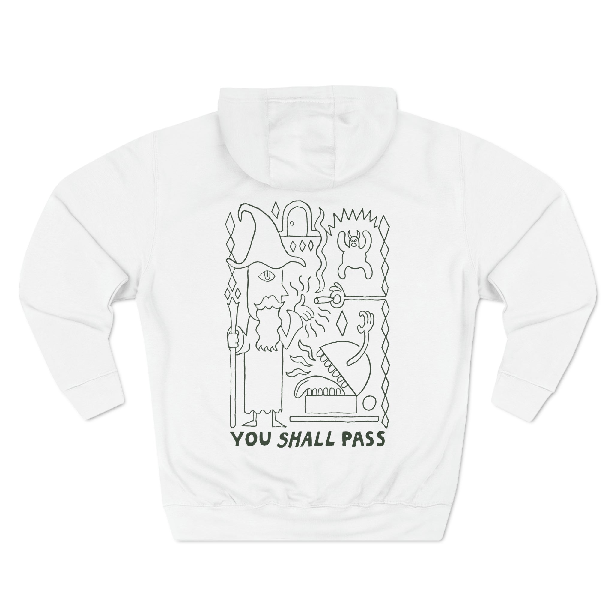 You Shall Pass | Linework | Premium Pullover Hoodie