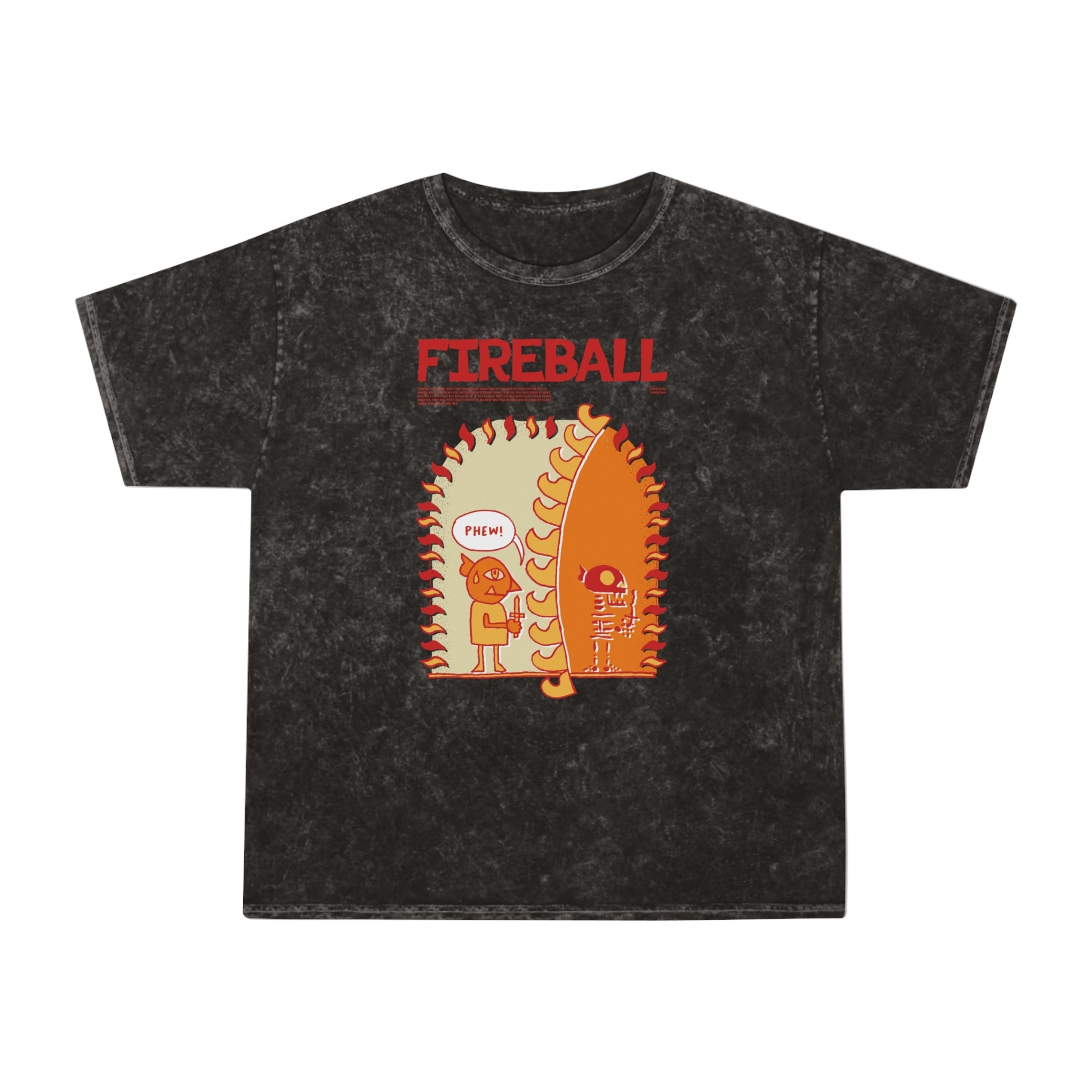 Fireball | Mineral Wash T-Shirt - T-Shirt - Ace of Gnomes - 16676219144200414916