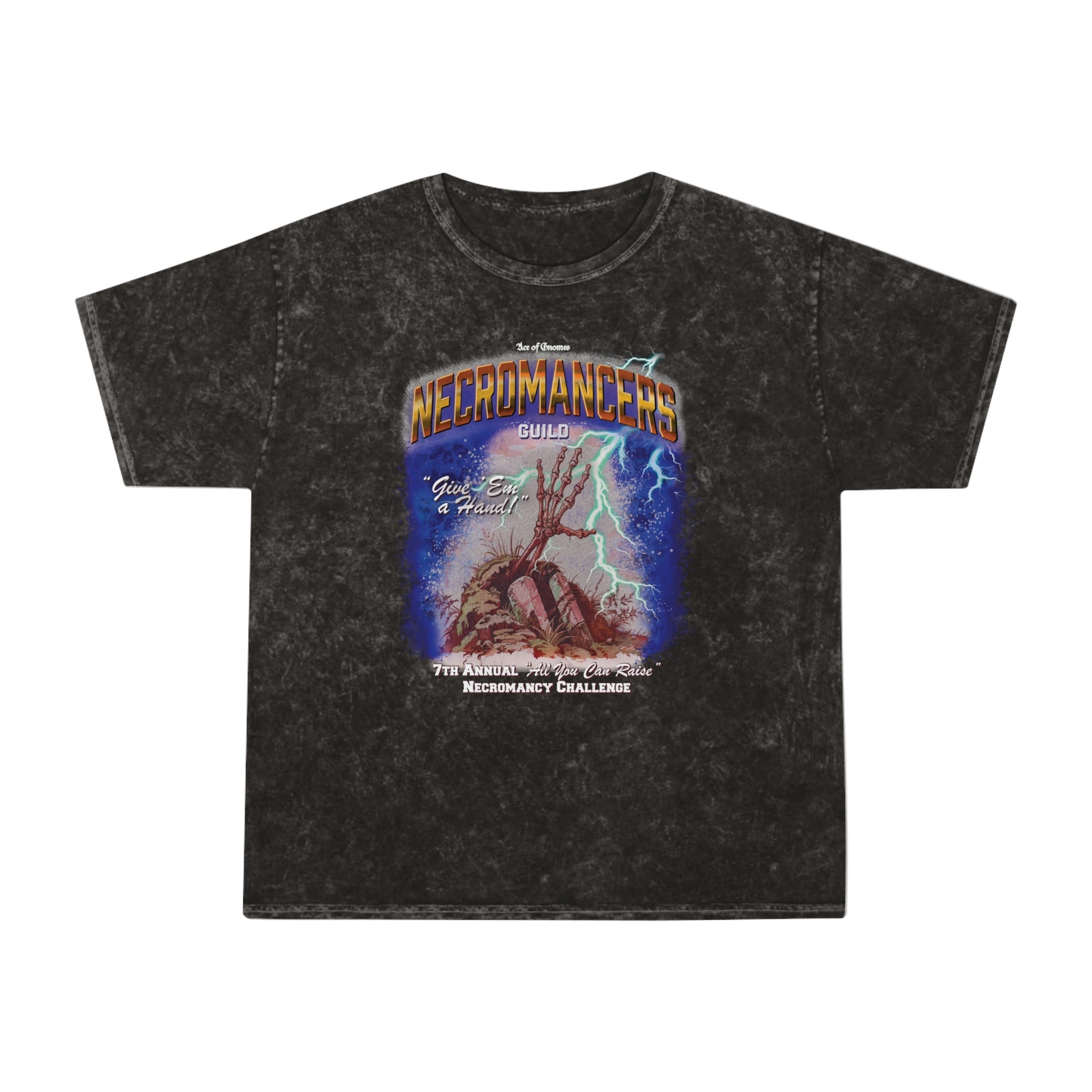 Necromancers Guild | Mineral Wash T-Shirt - T-Shirt - Ace of Gnomes - 30103373812343086653