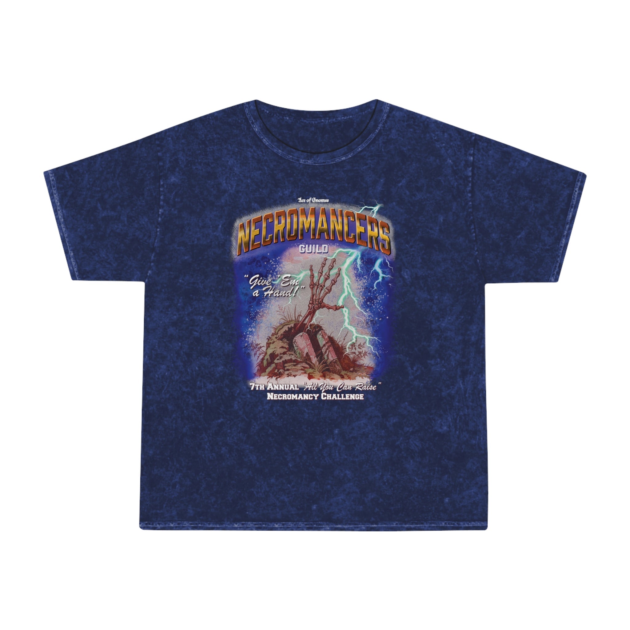 Necromancers Guild | Mineral Wash T-Shirt - T-Shirt - Ace of Gnomes - 18573295771368227305