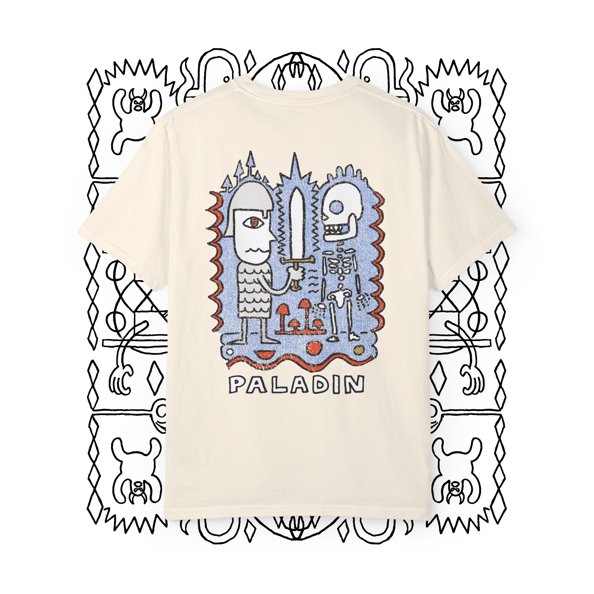 Paladin | Comfort Colors Premium T-shirt - T-Shirt - Ace of Gnomes - 26827555359962775495