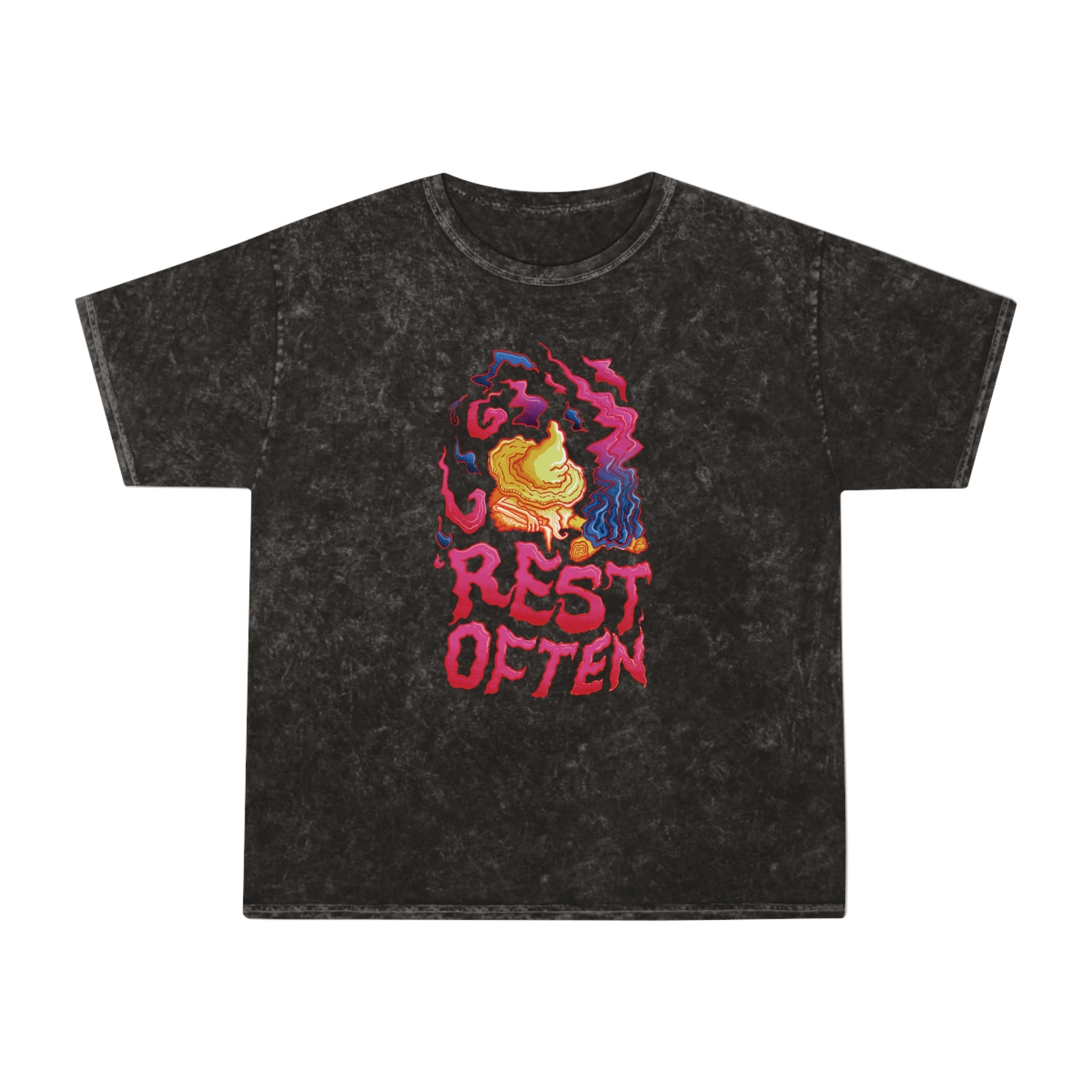 Rest Often | Mineral Wash T-Shirt - T-Shirt - Ace of Gnomes - 14905221864884967374