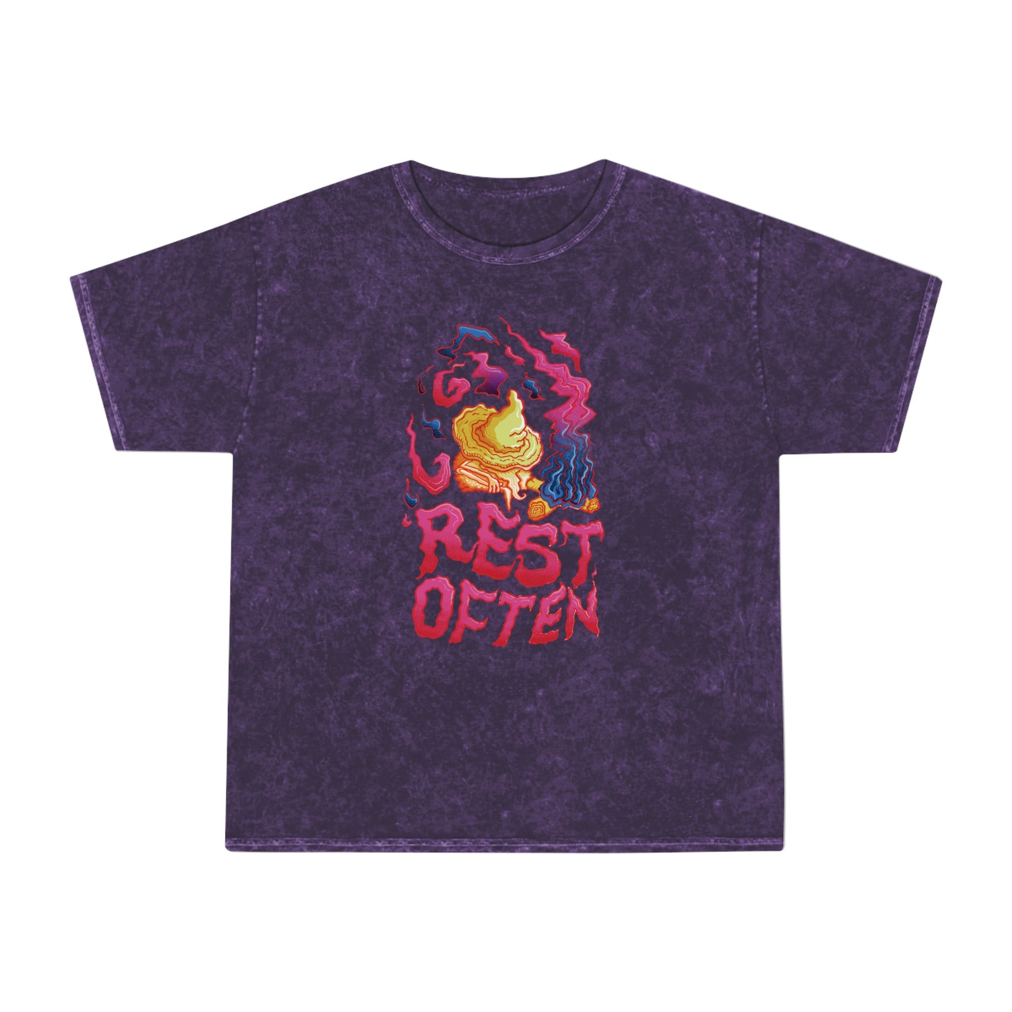Rest Often | Mineral Wash T-Shirt - T-Shirt - Ace of Gnomes - 30700882880442637006