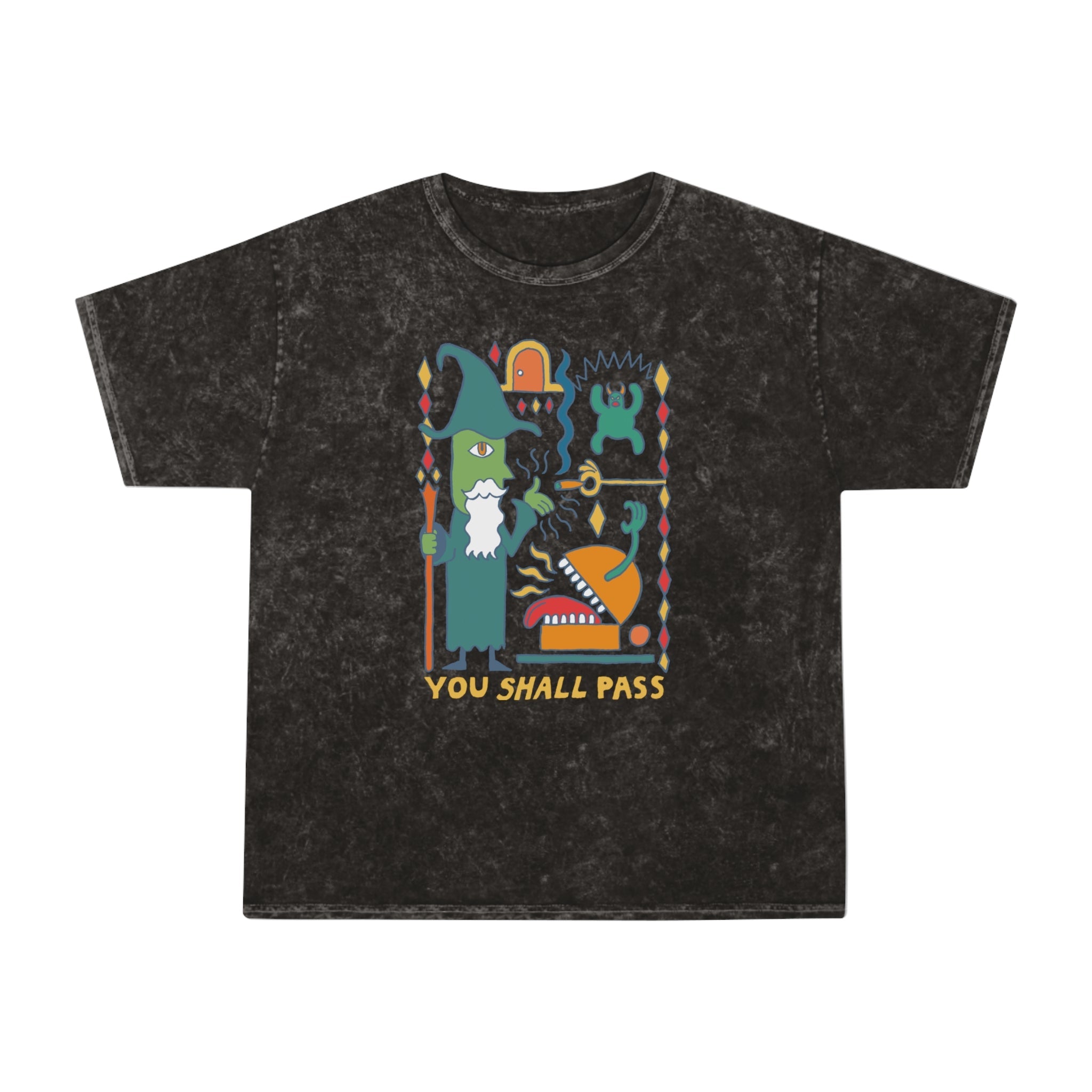 You Shall Pass | Mineral Wash T-Shirt - T-Shirt - Ace of Gnomes - 27343432997170213872