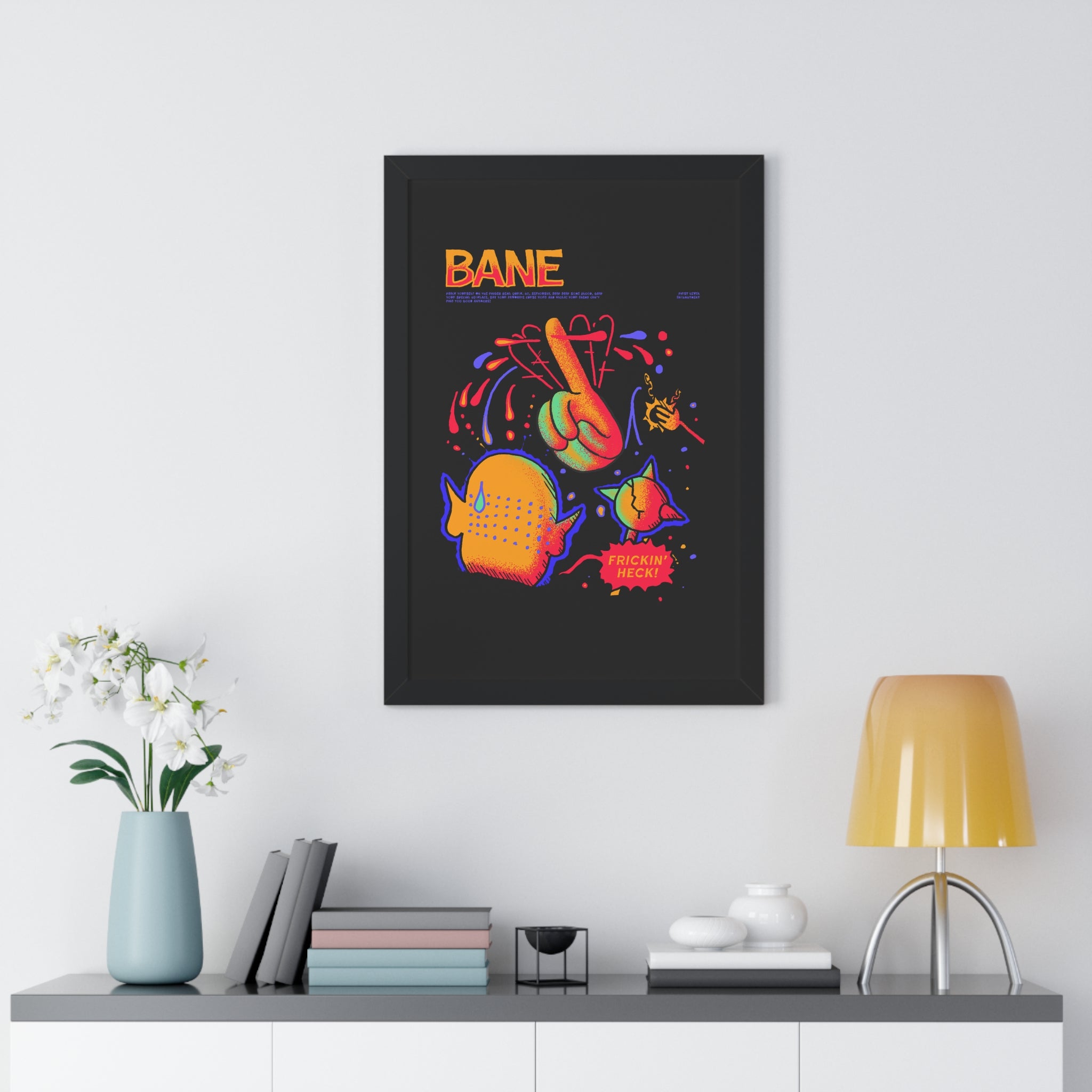 Bane | Framed Poster - Framed Poster - Ace of Gnomes - 15035227594800091940