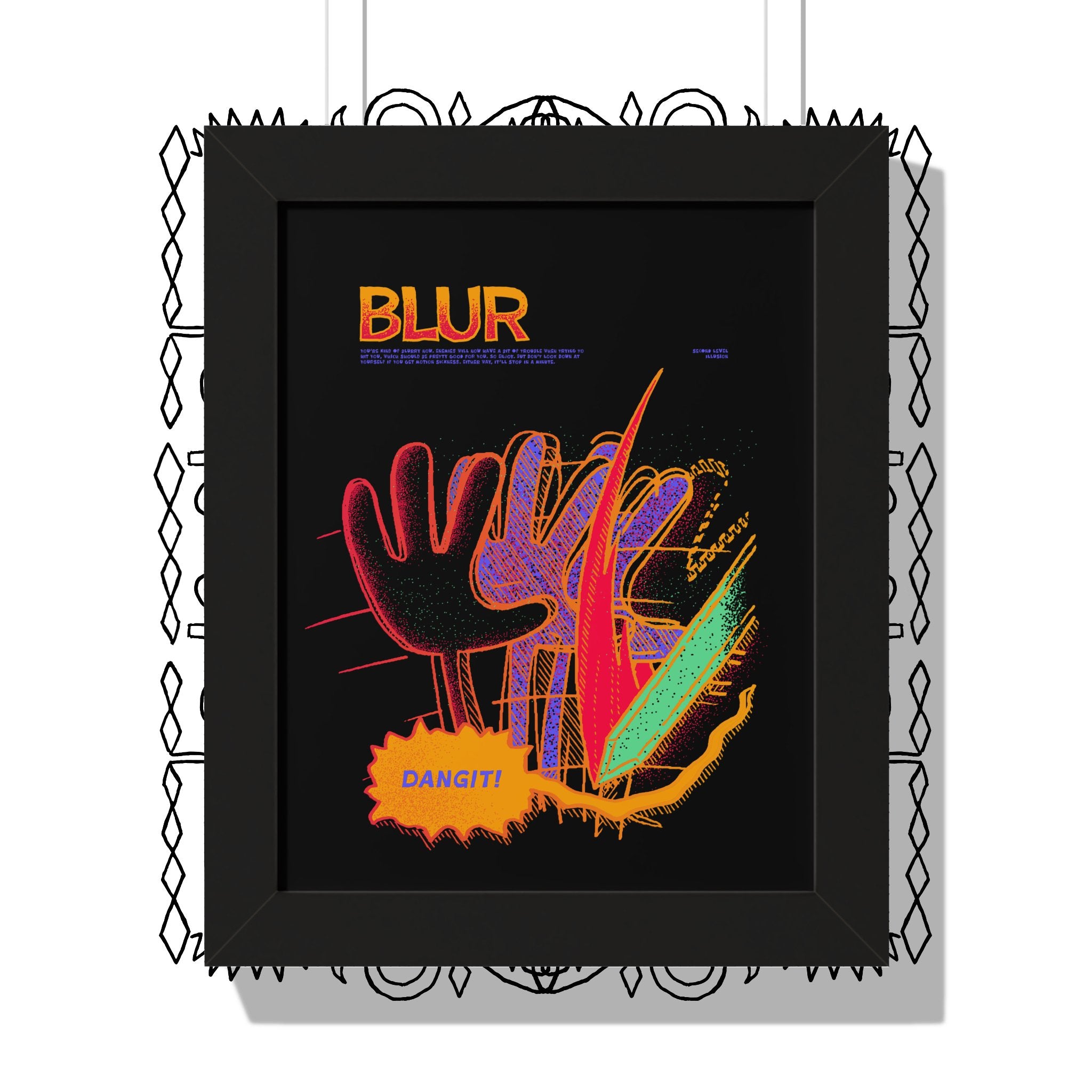 Blur | Framed Poster - Framed Poster - Ace of Gnomes - 22773839716898807394