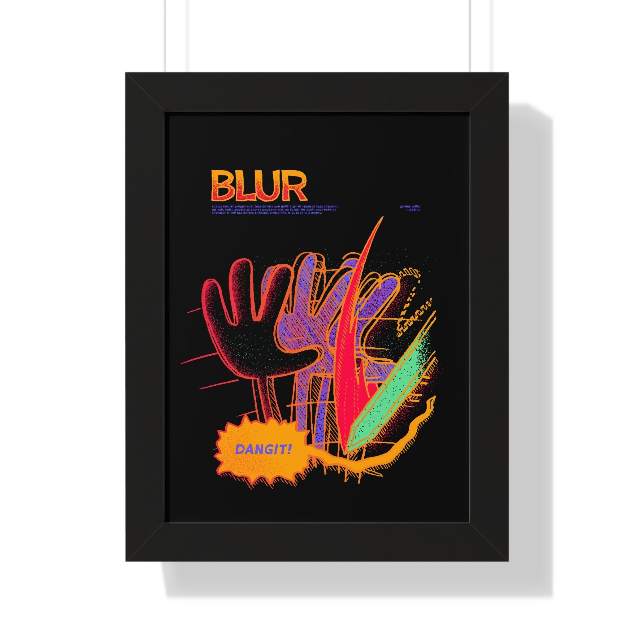 Blur | Framed Poster - Framed Poster - Ace of Gnomes - 93804036665042187448