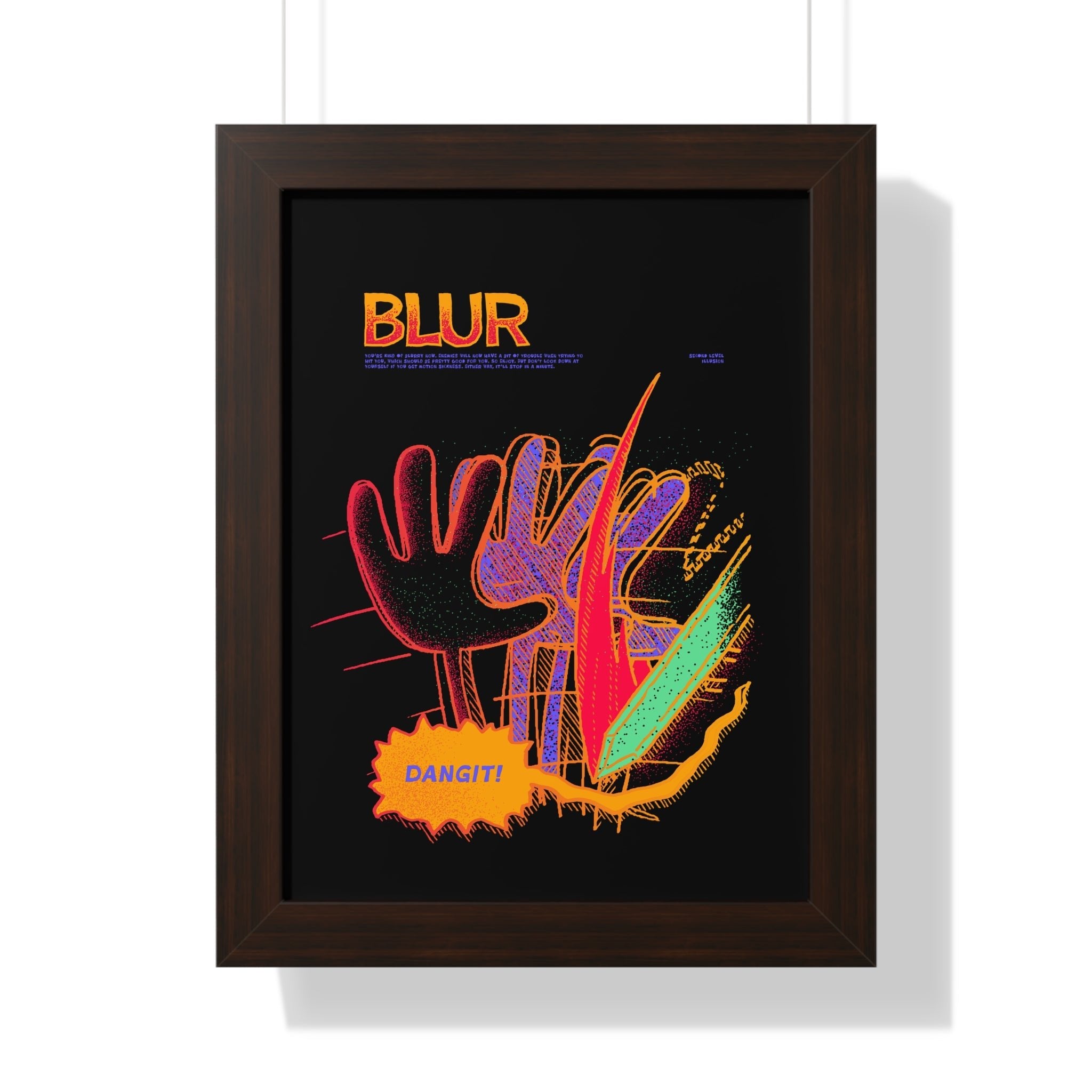 Blur | Framed Poster - Framed Poster - Ace of Gnomes - 26506554684942941521