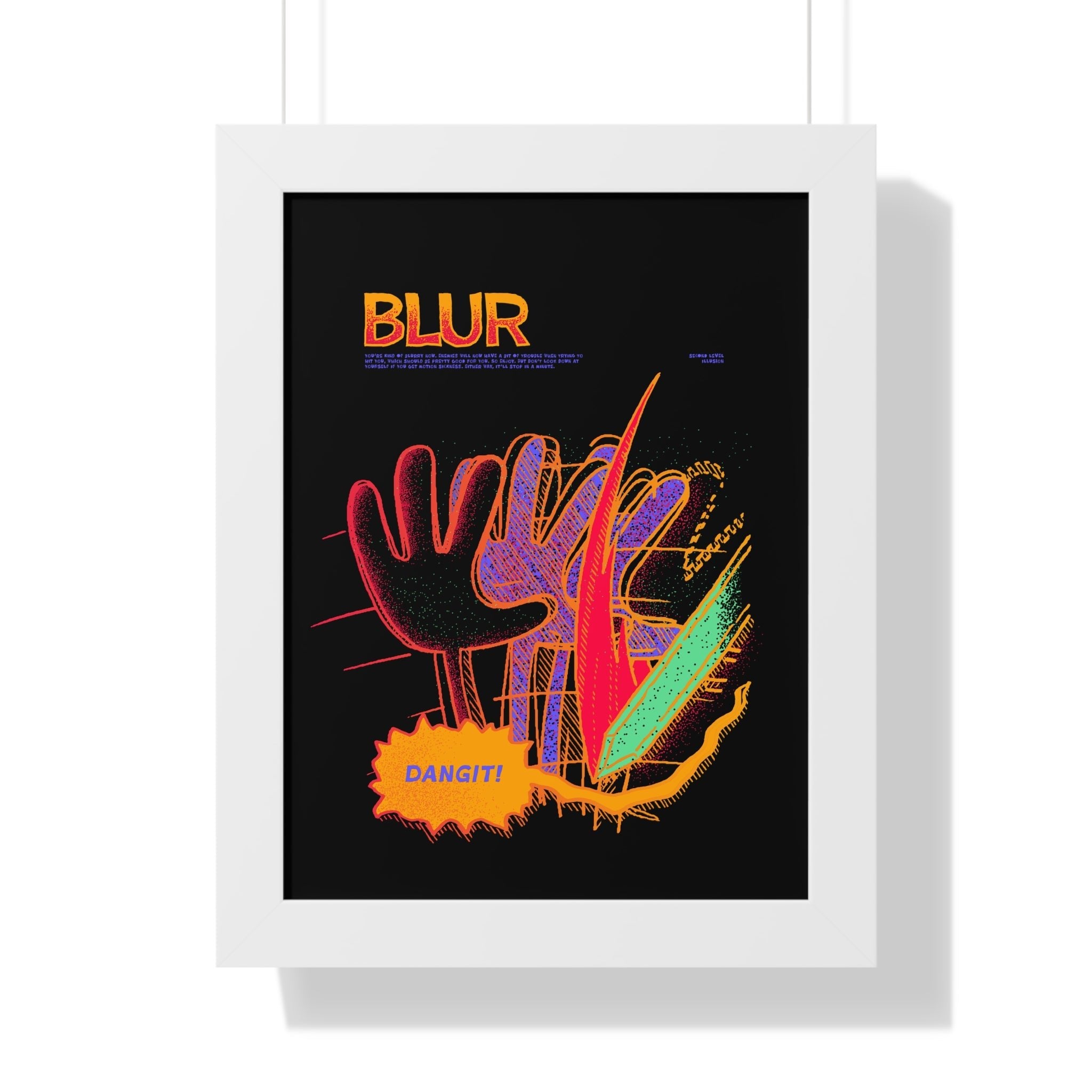 Blur | Framed Poster - Framed Poster - Ace of Gnomes - 53192132242102829464