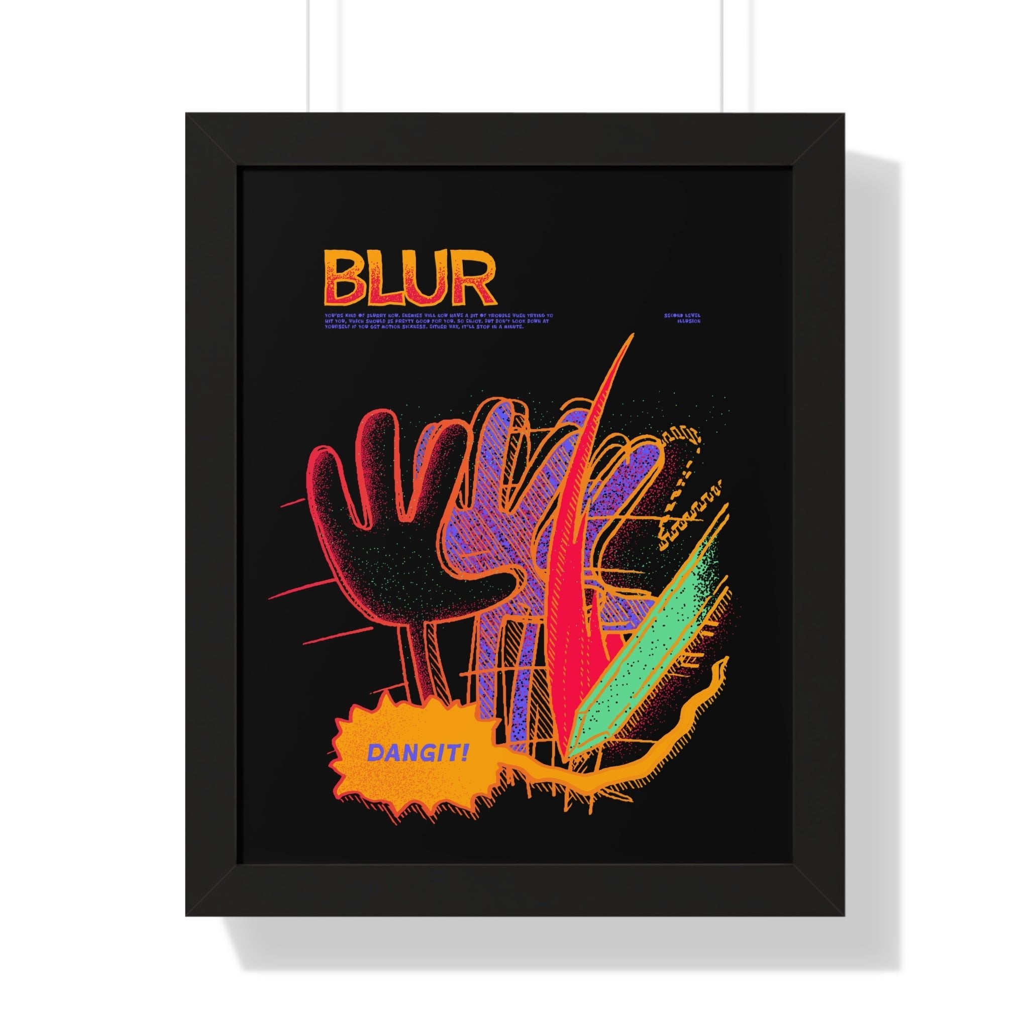 Blur | Framed Poster - Framed Poster - Ace of Gnomes - 78480885238936390493