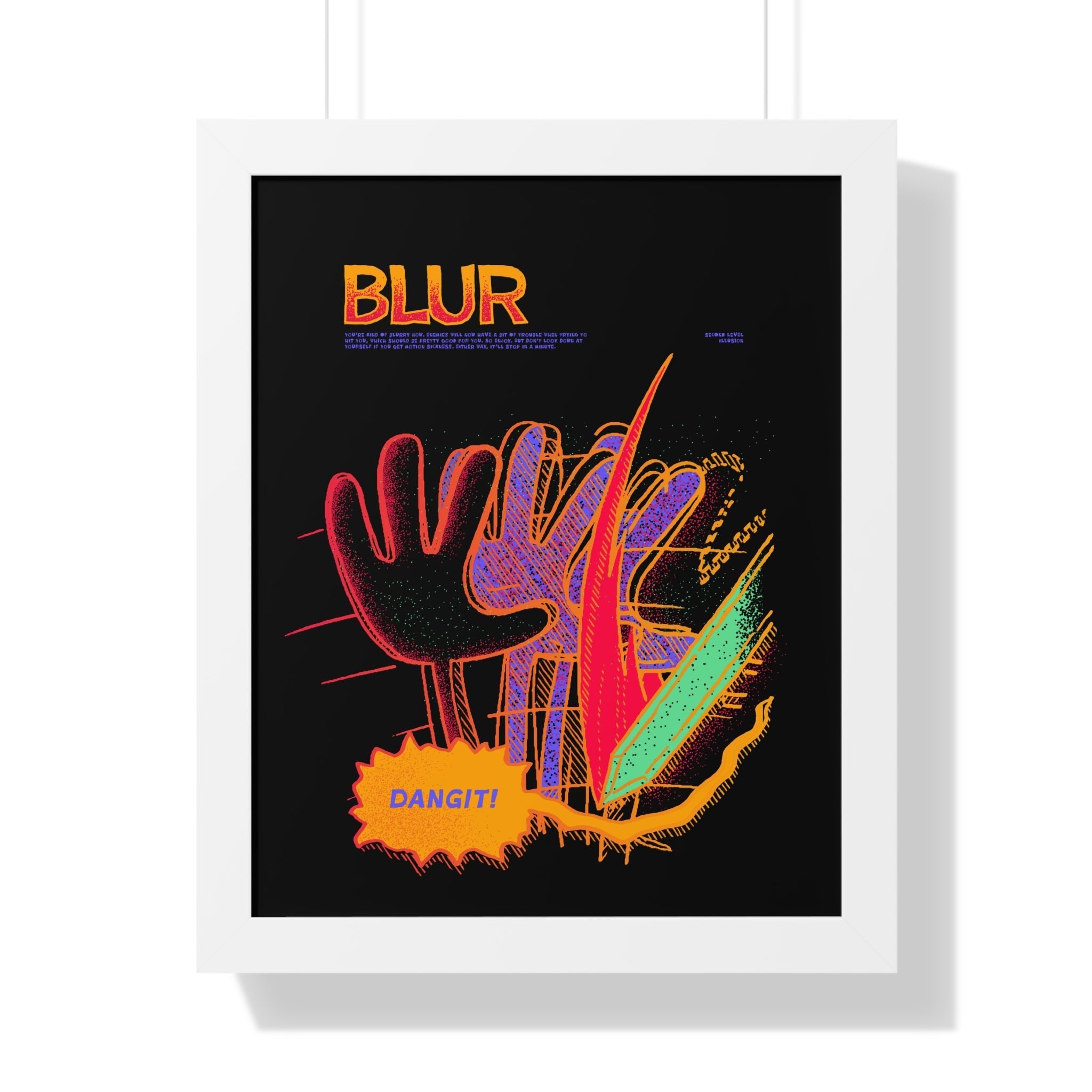 Blur | Framed Poster - Framed Poster - Ace of Gnomes - 16548095322202345366