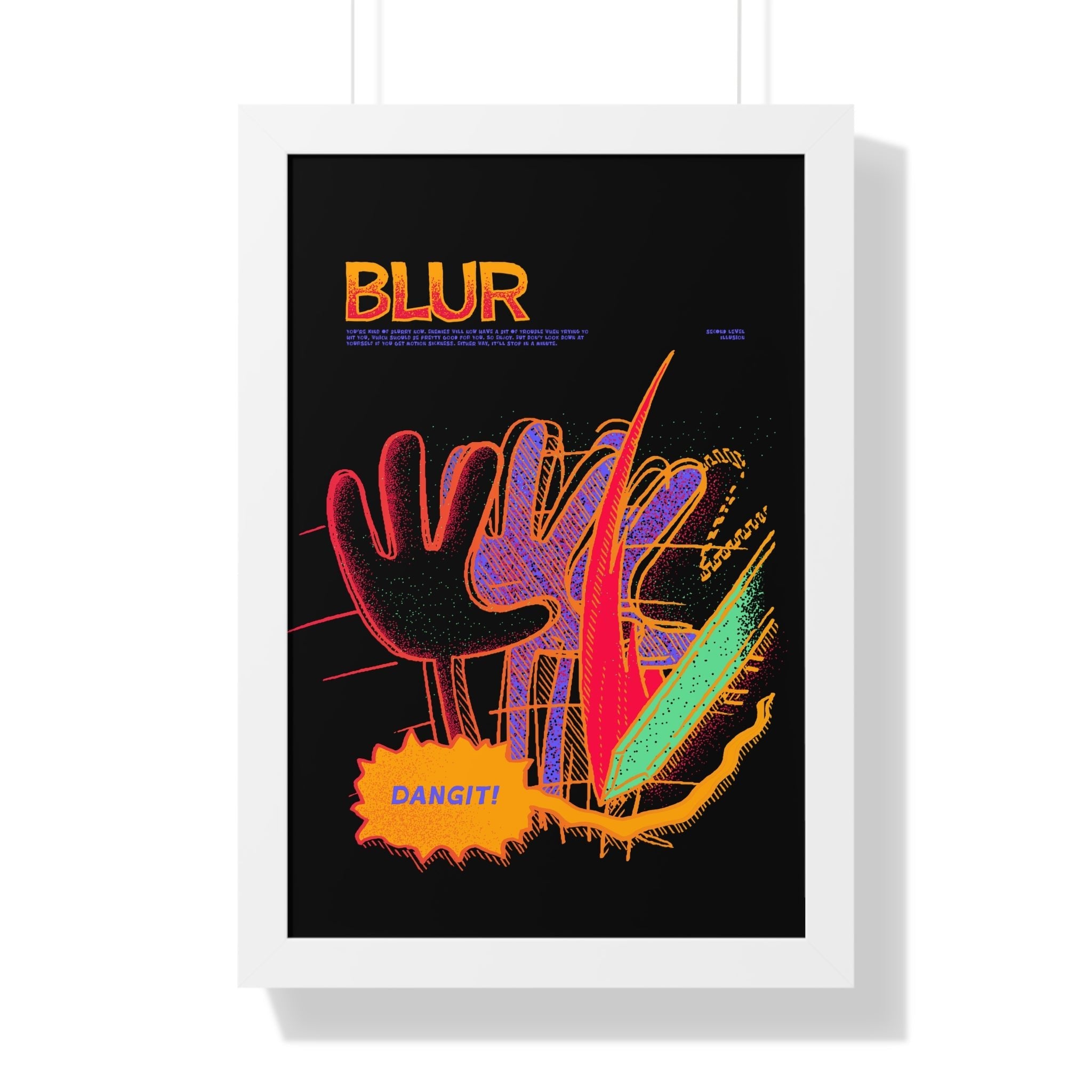 Blur | Framed Poster - Framed Poster - Ace of Gnomes - 27226171652743720333