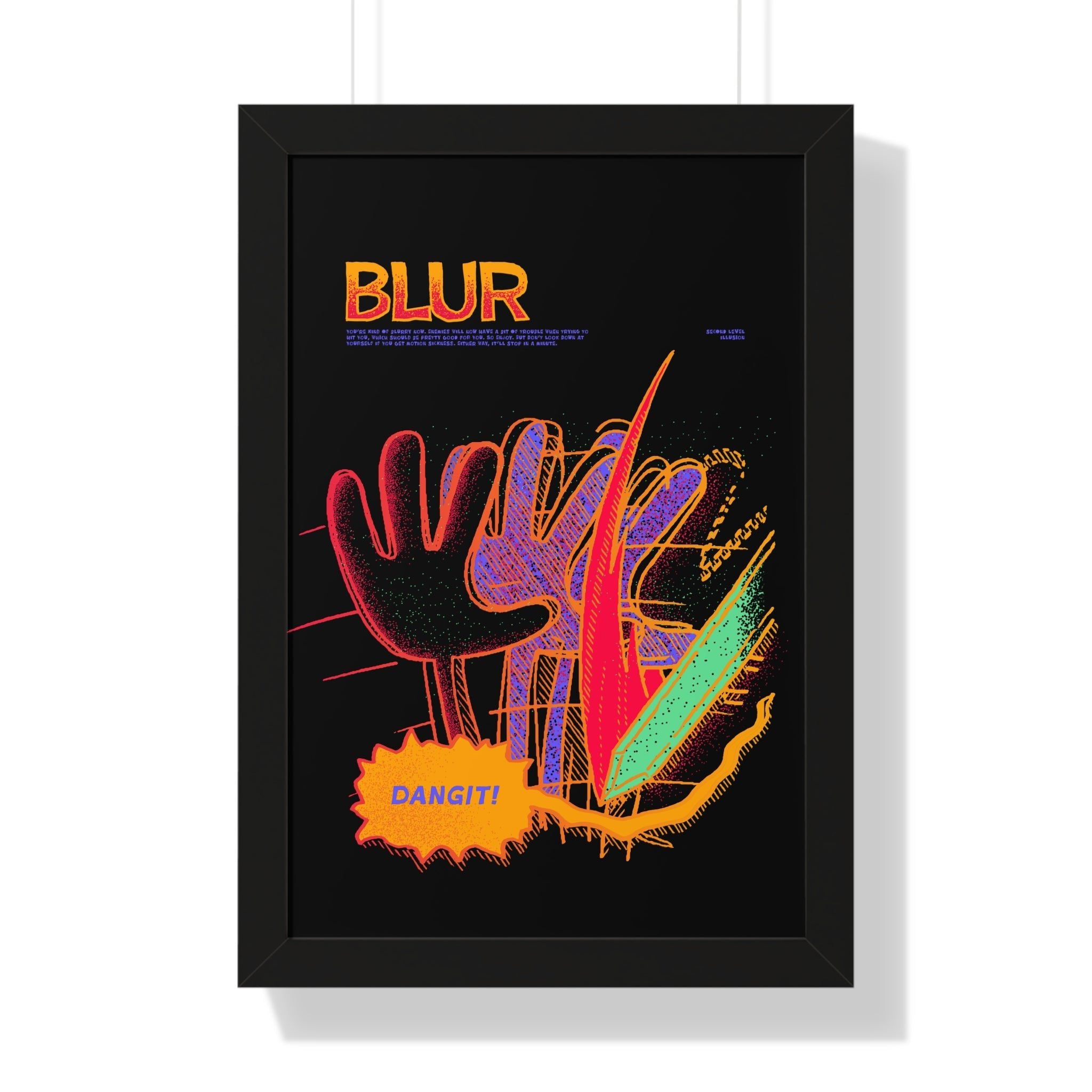 Blur | Framed Poster - Framed Poster - Ace of Gnomes - 86865279327635376823