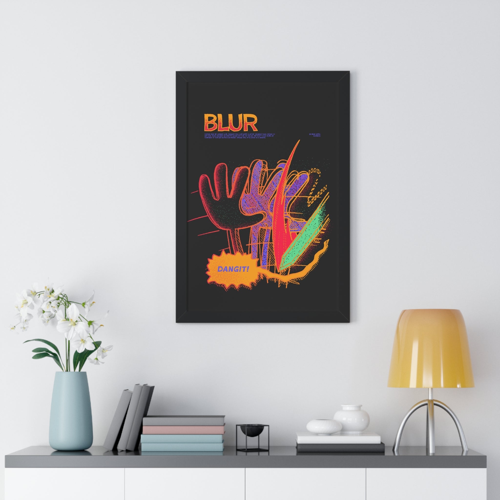 Blur | Framed Poster - Framed Poster - Ace of Gnomes - 26004073226485334864