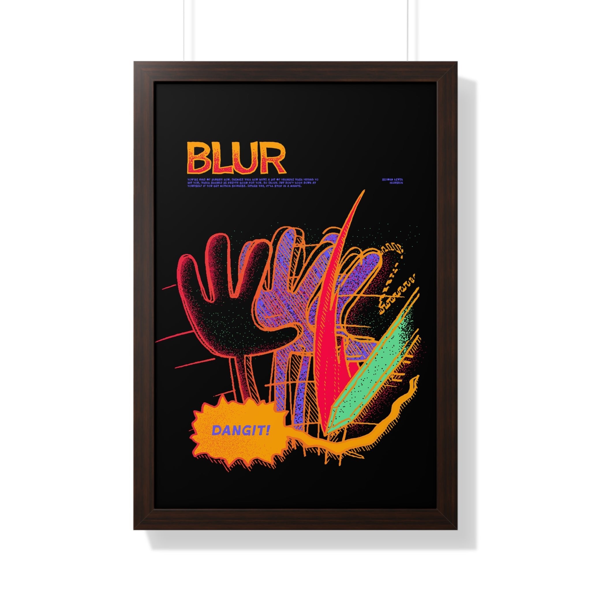 Blur | Framed Poster - Framed Poster - Ace of Gnomes - 24430104053288675437