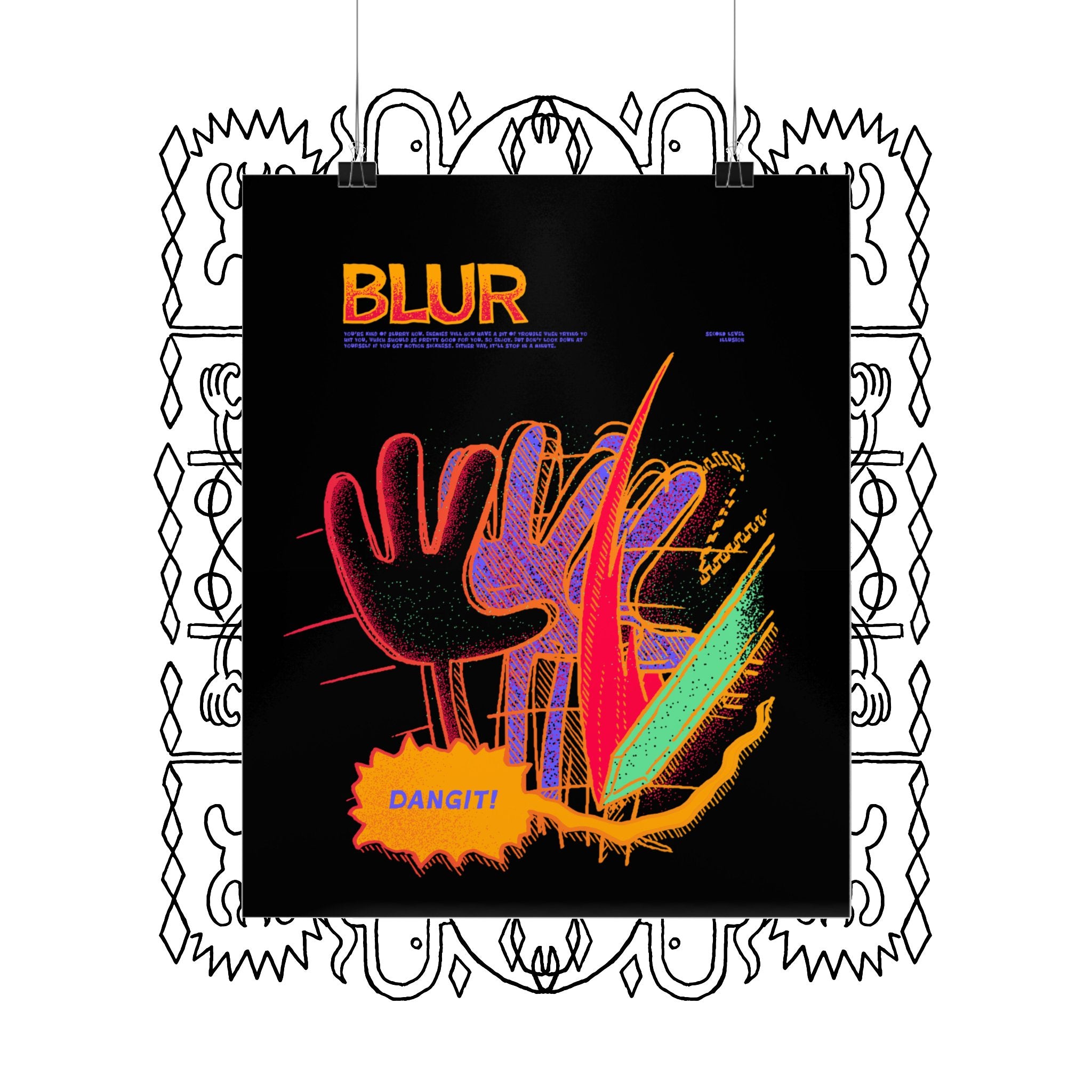 Blur | Premium Matte Poster - Poster - Ace of Gnomes - 24182584468101377059