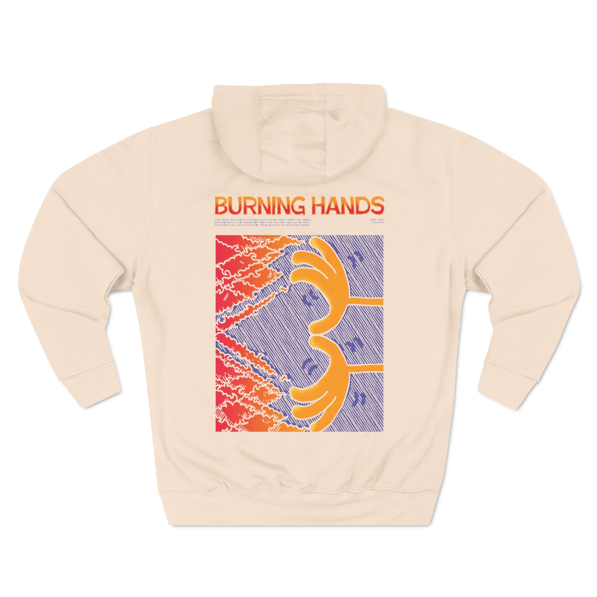 Burning Hands | Premium Pullover Hoodie - Hoodie - Ace of Gnomes - 10847925562589982362