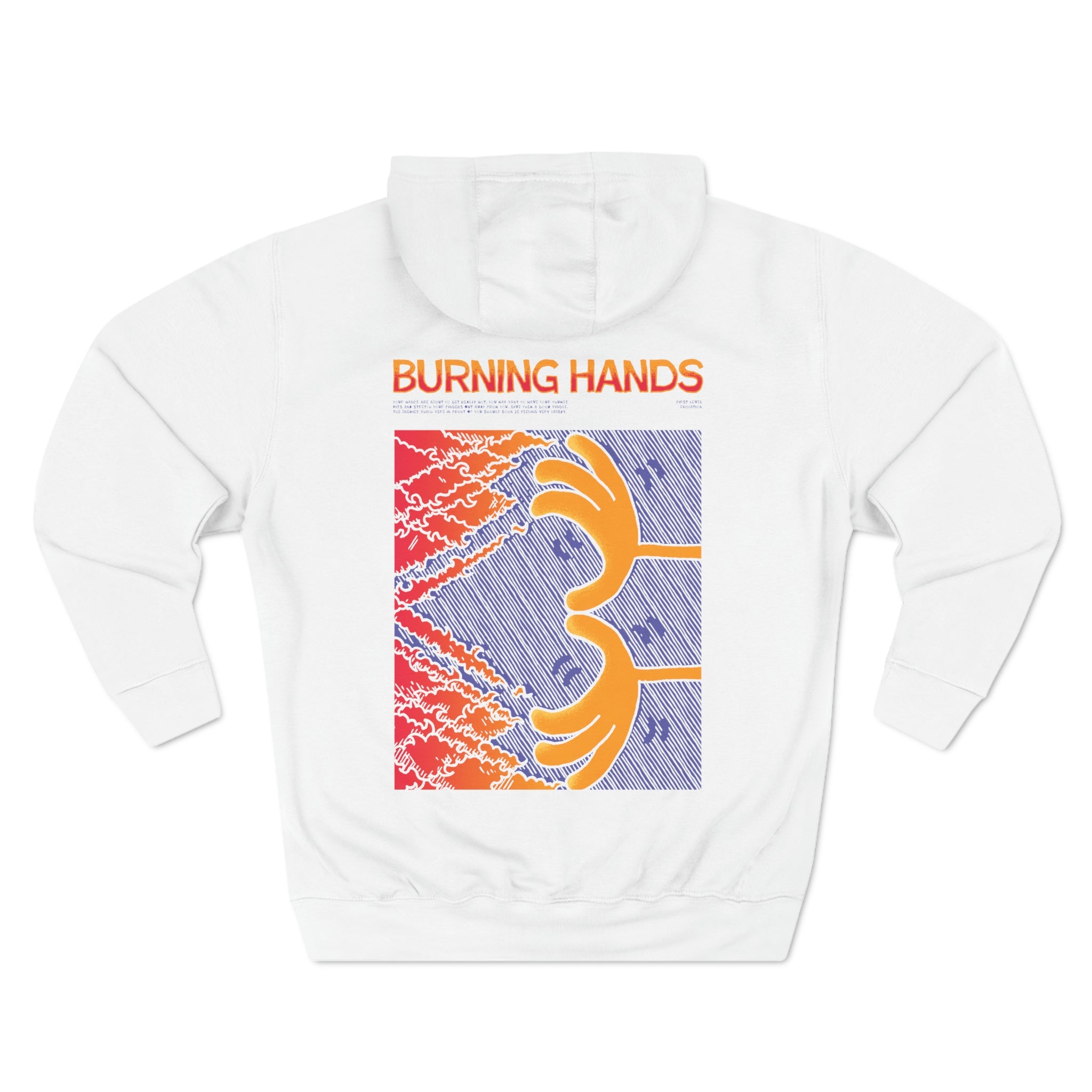 Burning Hands | Premium Pullover Hoodie - Hoodie - Ace of Gnomes - 52075207493842479026