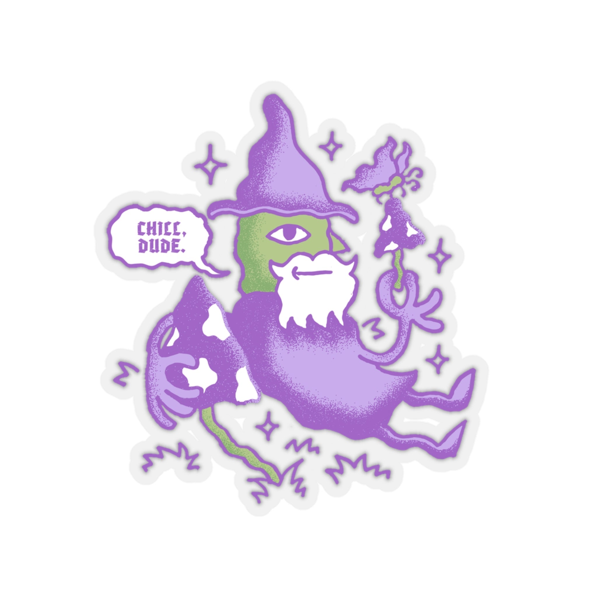 Chill, Dude | Kiss-Cut Sticker - Paper products - Ace of Gnomes - 67338427716751495014