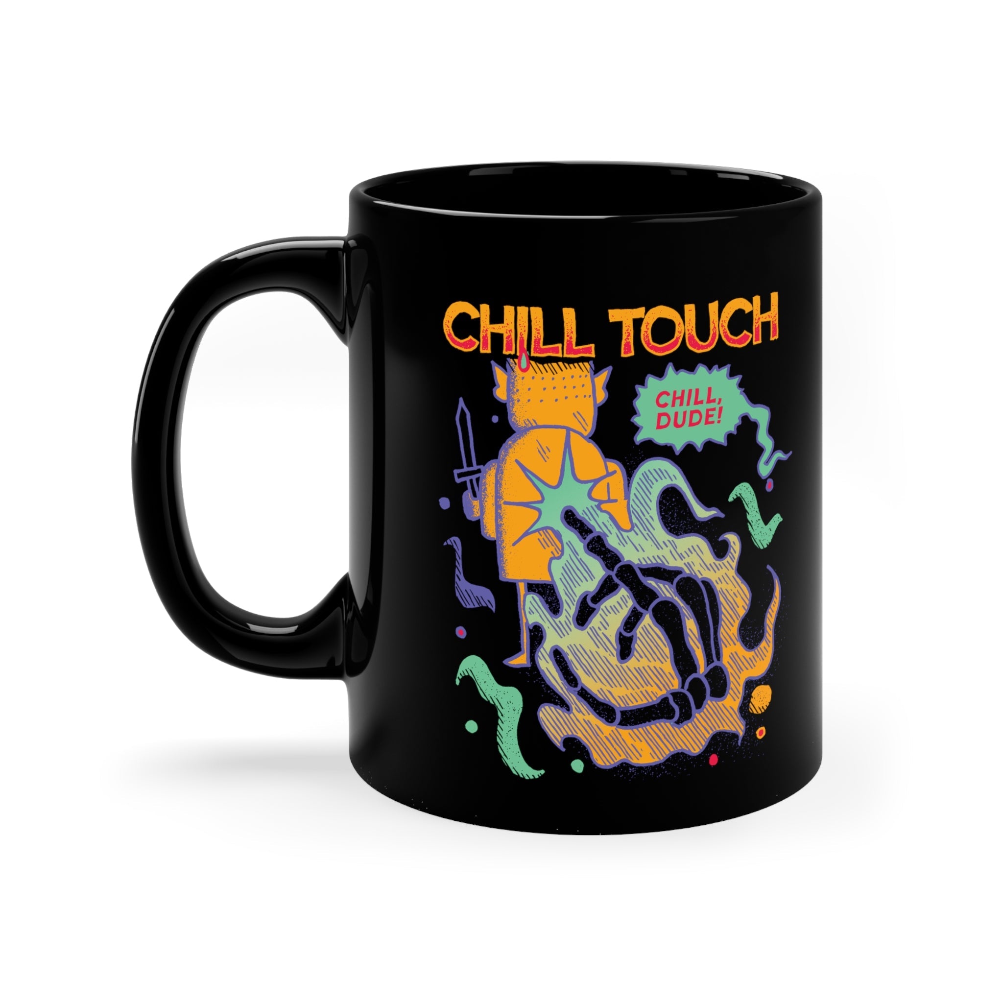 Chill Touch | Black Mug 11oz - Mug - Ace of Gnomes - 10168505599085323023