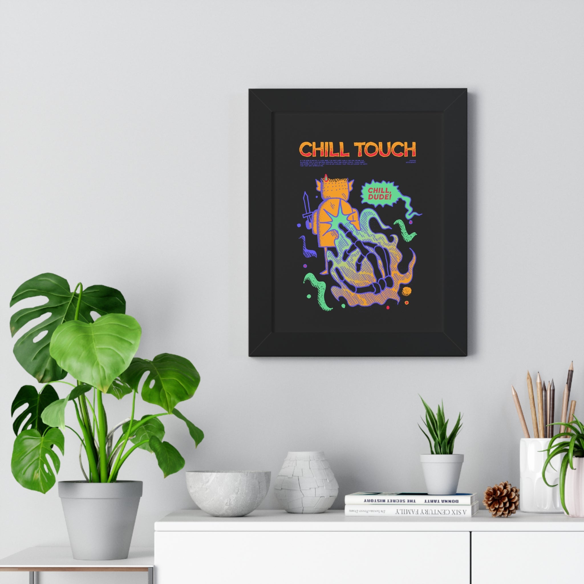 Chill Touch | Framed Poster - Framed Poster - Ace of Gnomes - 27712885544642864484