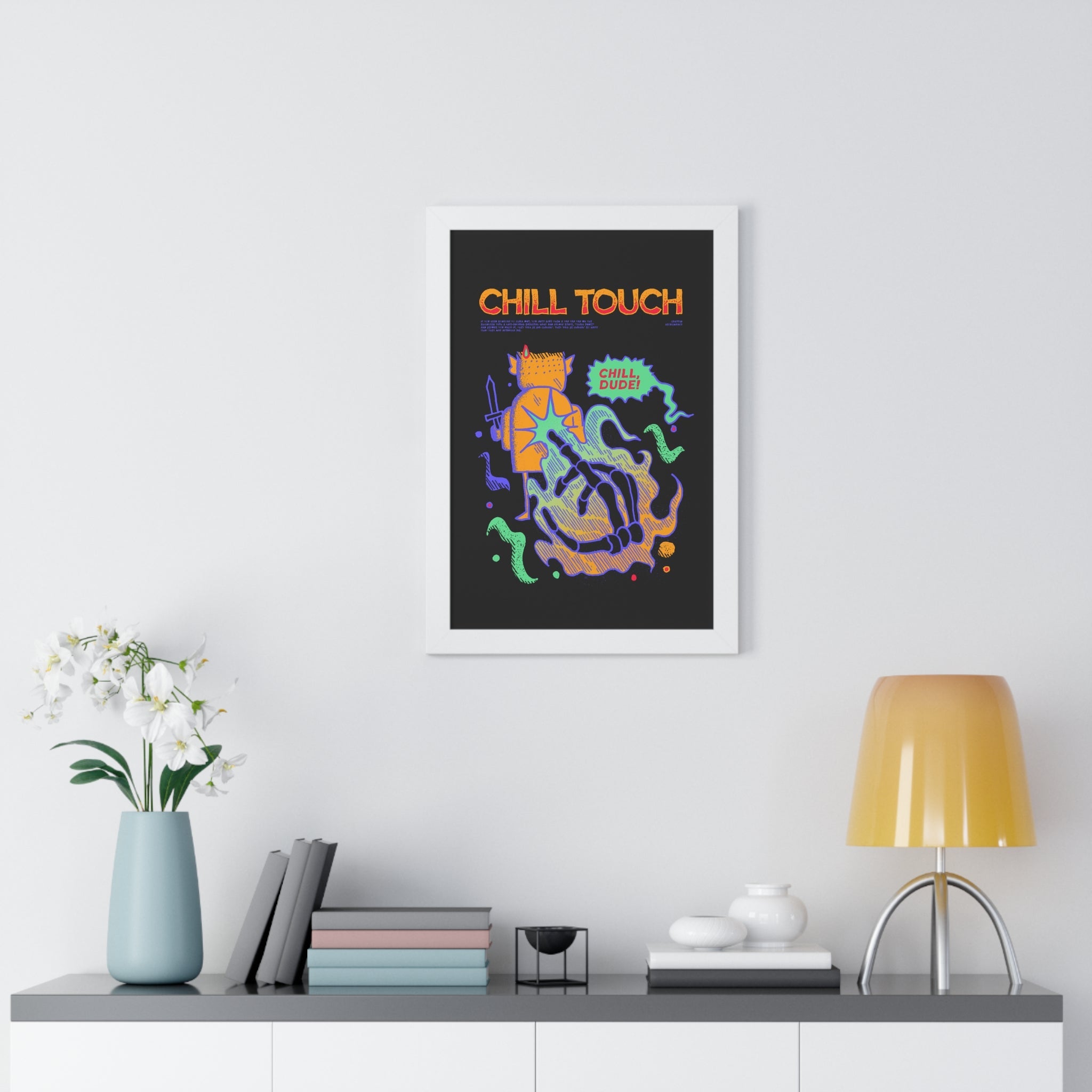 Chill Touch | Framed Poster - Framed Poster - Ace of Gnomes - 19945589518663503901