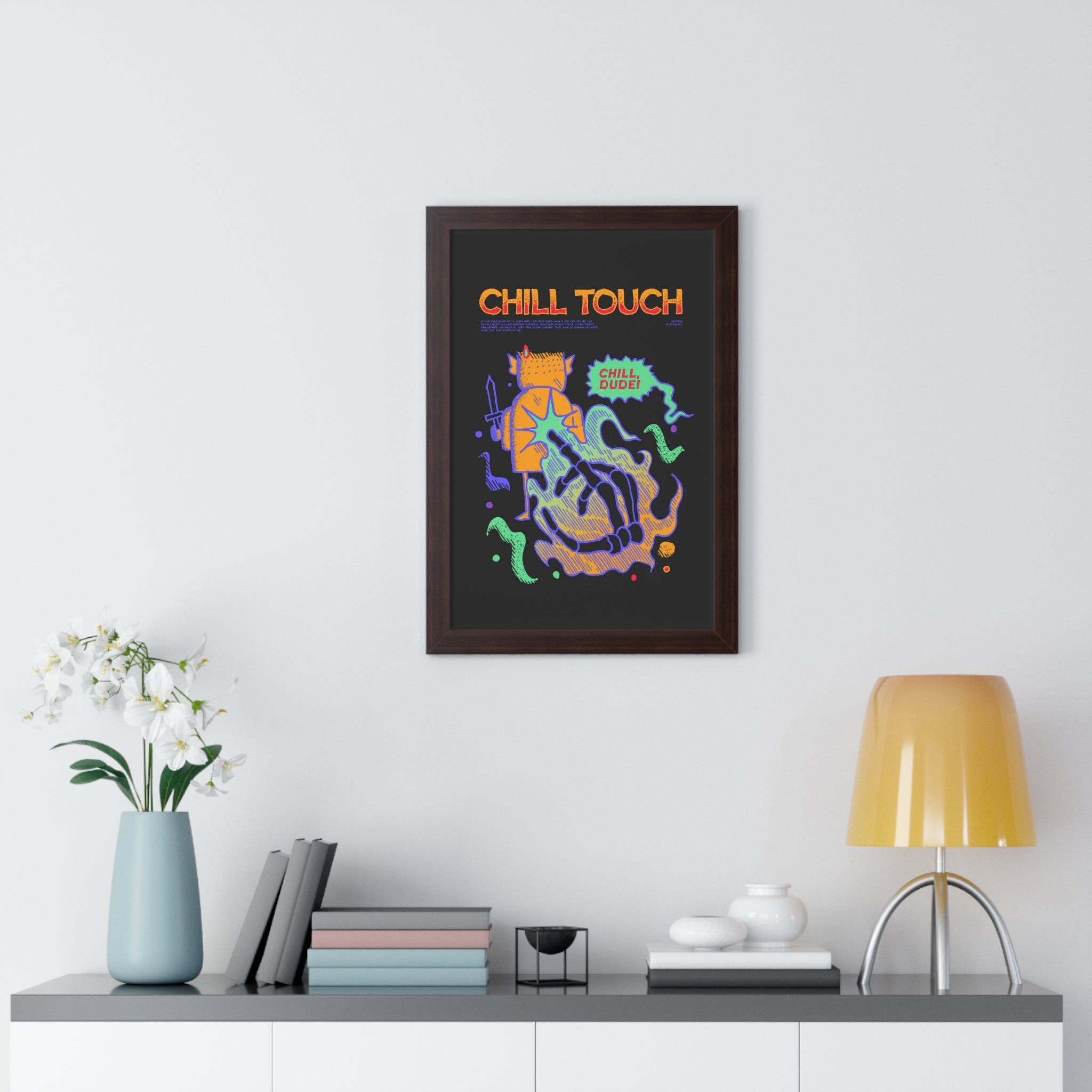 Chill Touch | Framed Poster - Framed Poster - Ace of Gnomes - 26738753076159695338