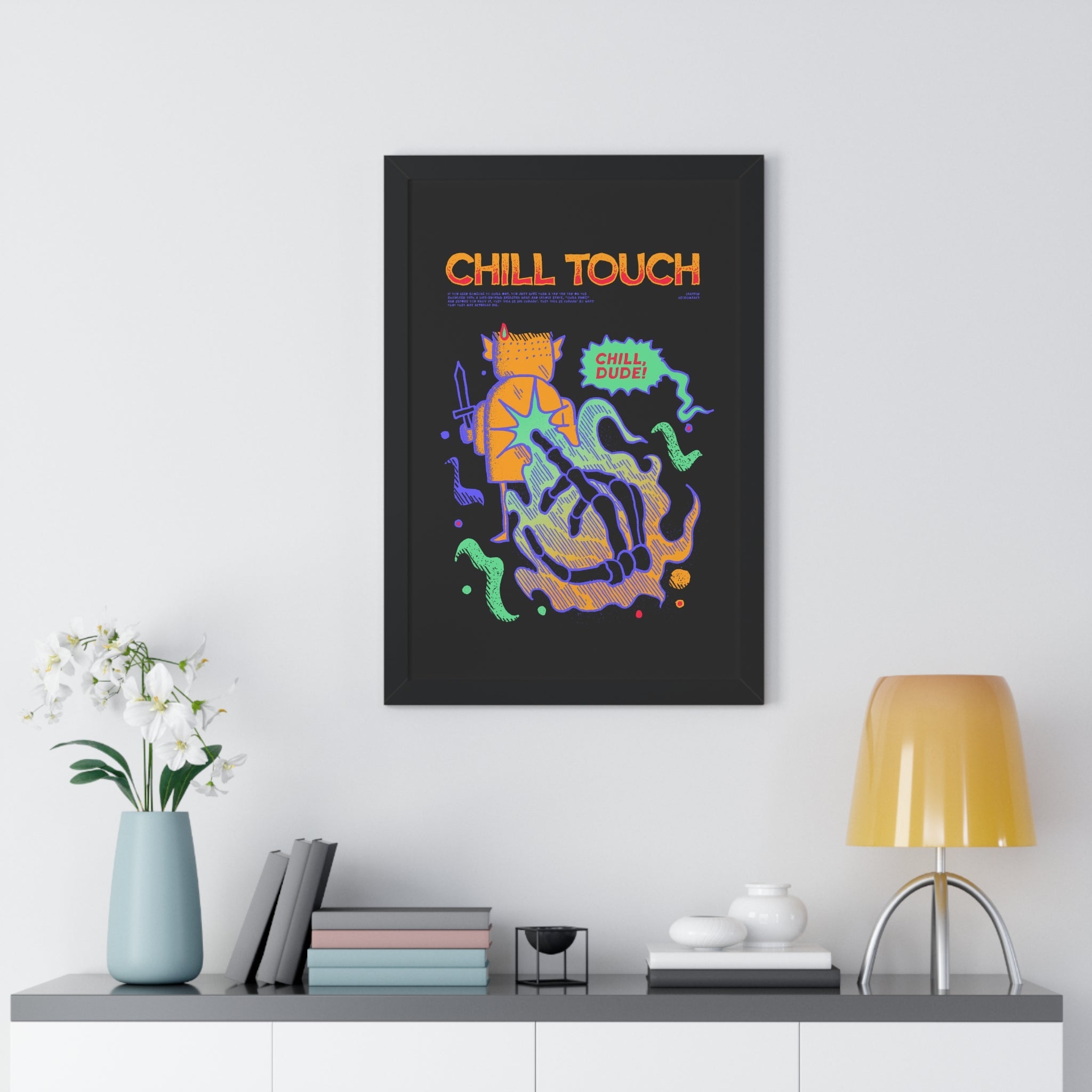 Chill Touch | Framed Poster - Framed Poster - Ace of Gnomes - 31396795721206930064