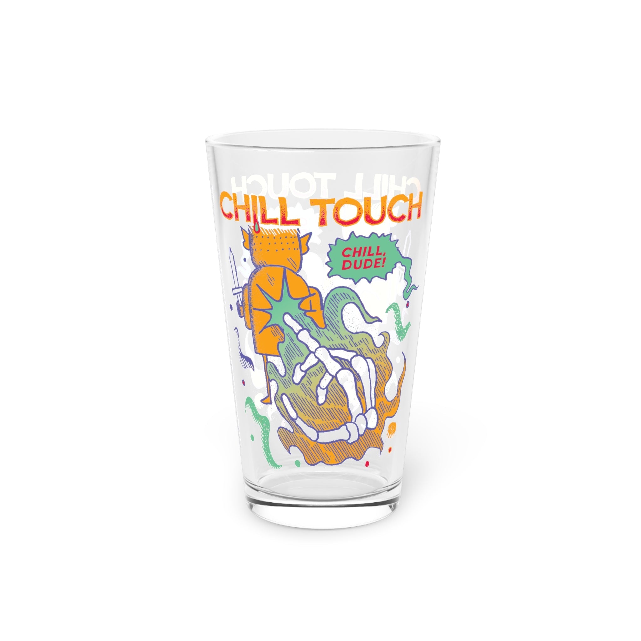 Chill Touch | Pint Glass, 16oz - Drinkware Sets - Ace of Gnomes - 63829116595892833116