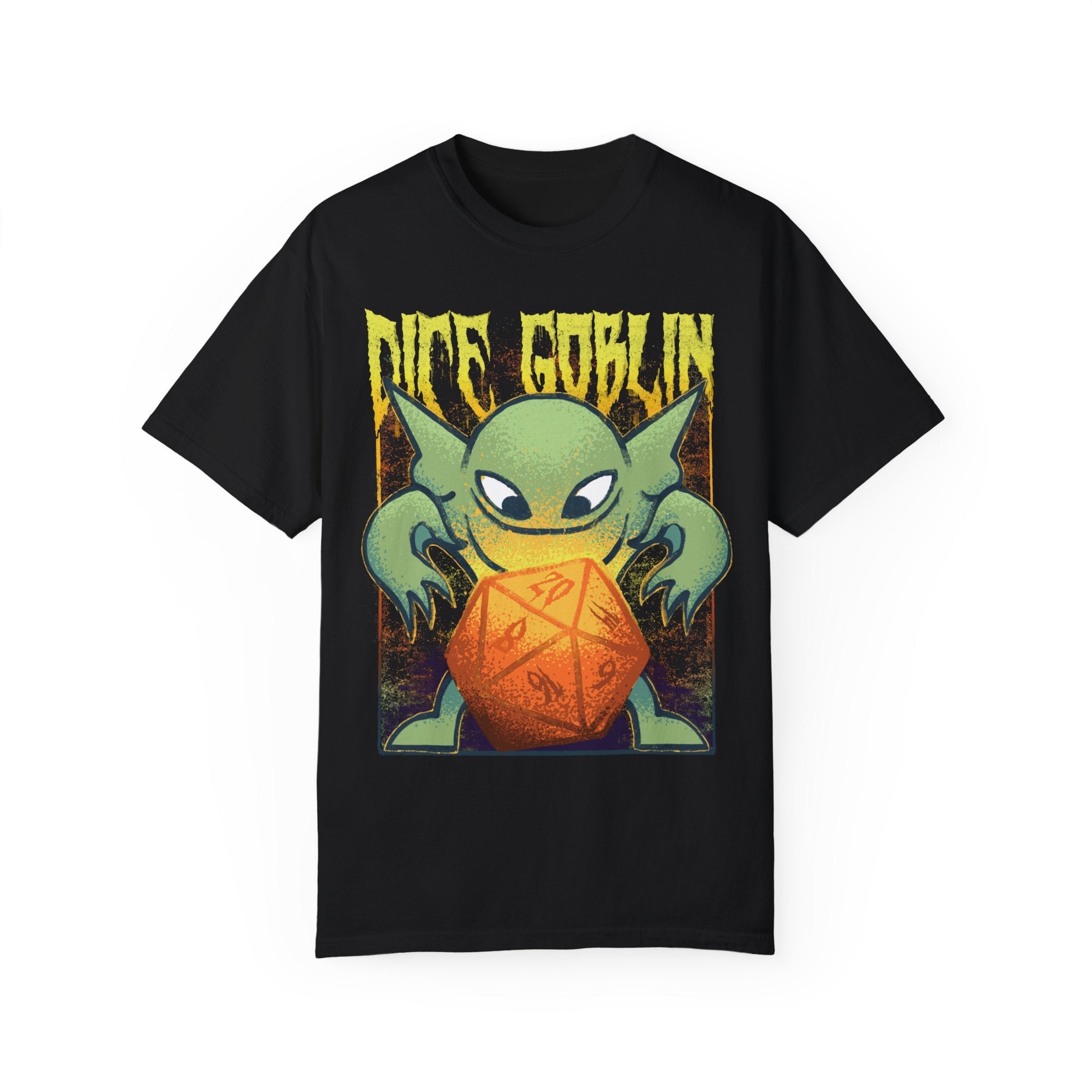Dice Goblin | Metal | Comfort Colors Premium T-Shirt - T-Shirt - Ace of Gnomes - 10326399858302337068