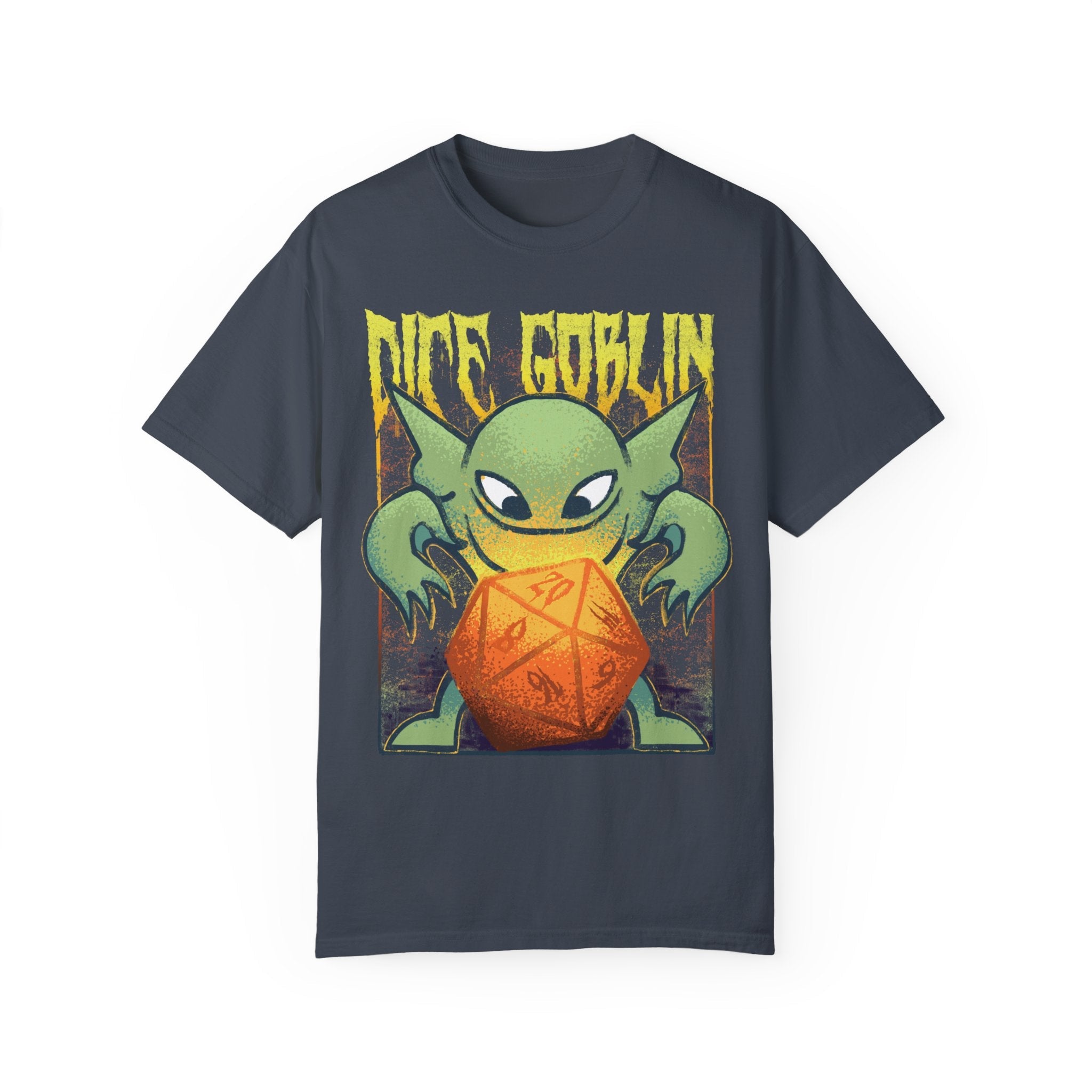 Dice Goblin | Metal | Comfort Colors Premium T-Shirt - T-Shirt - Ace of Gnomes - 26801627507762460451