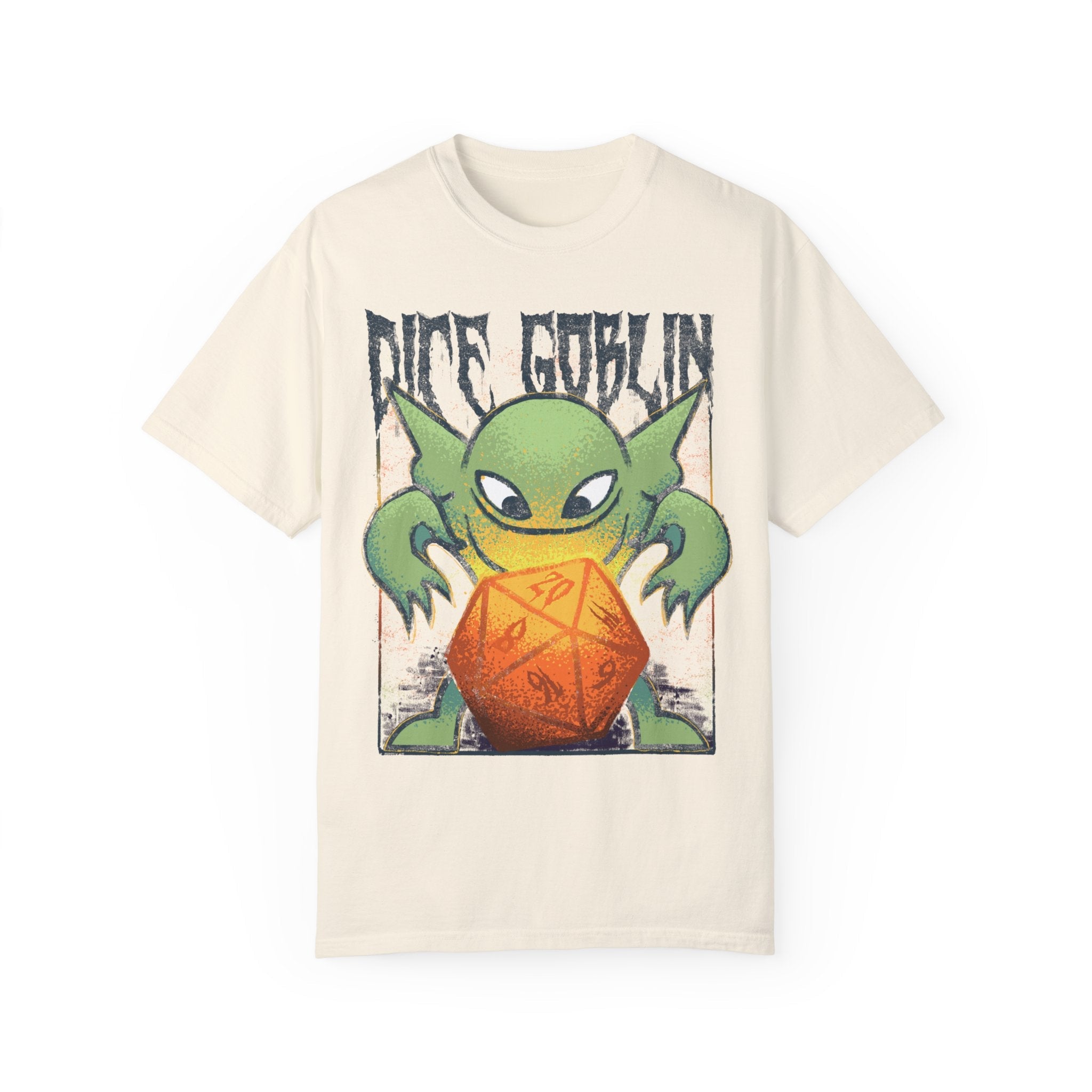 Dice Goblin | Metal | Comfort Colors Premium T-Shirt - T-Shirt - Ace of Gnomes - 16413499372981325538