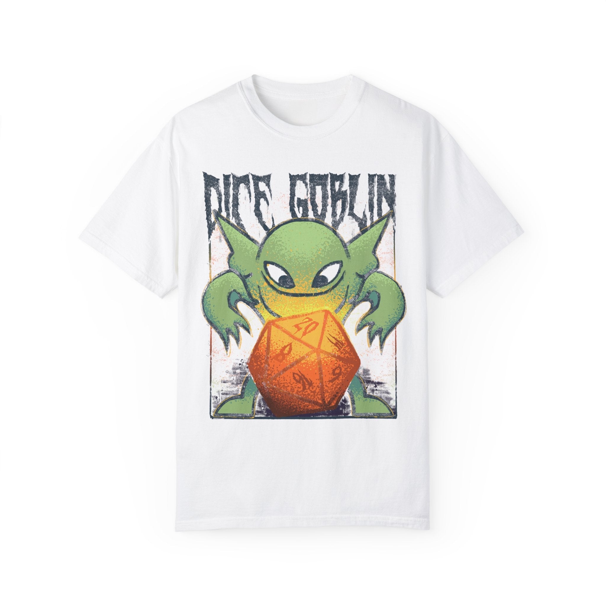 Dice Goblin | Metal | Comfort Colors Premium T-Shirt - T-Shirt - Ace of Gnomes - 25125444028773083554