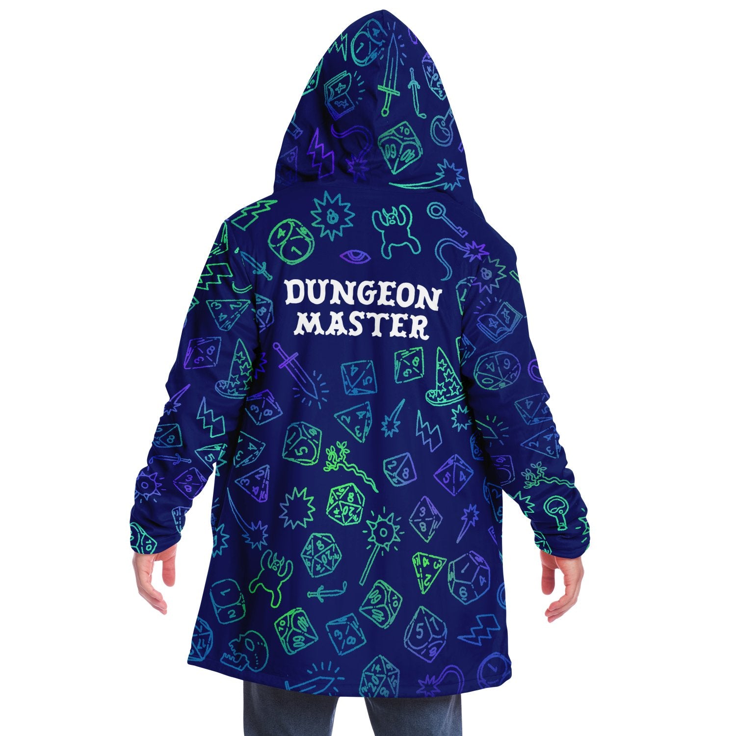 Dungeon Master | Customizable Microfleece Cloak - Microfleece Cloak - AOP - Ace of Gnomes - 1