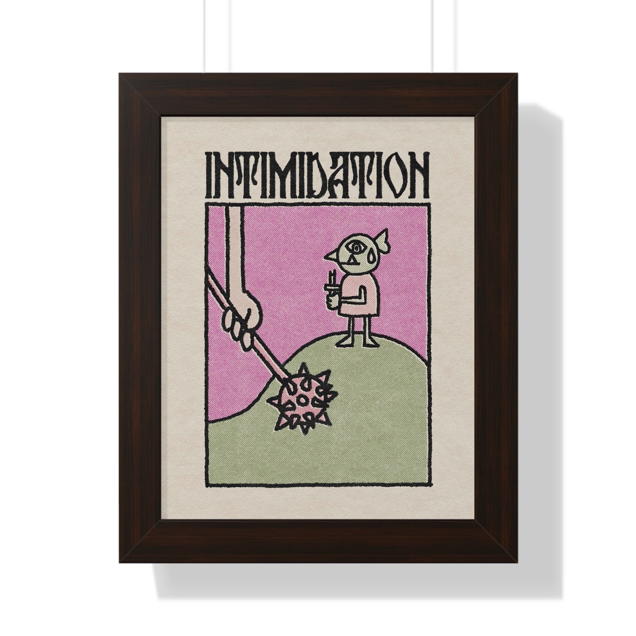 Intimidation | Framed Poster - Poster - Ace of Gnomes - 10947787589925399184