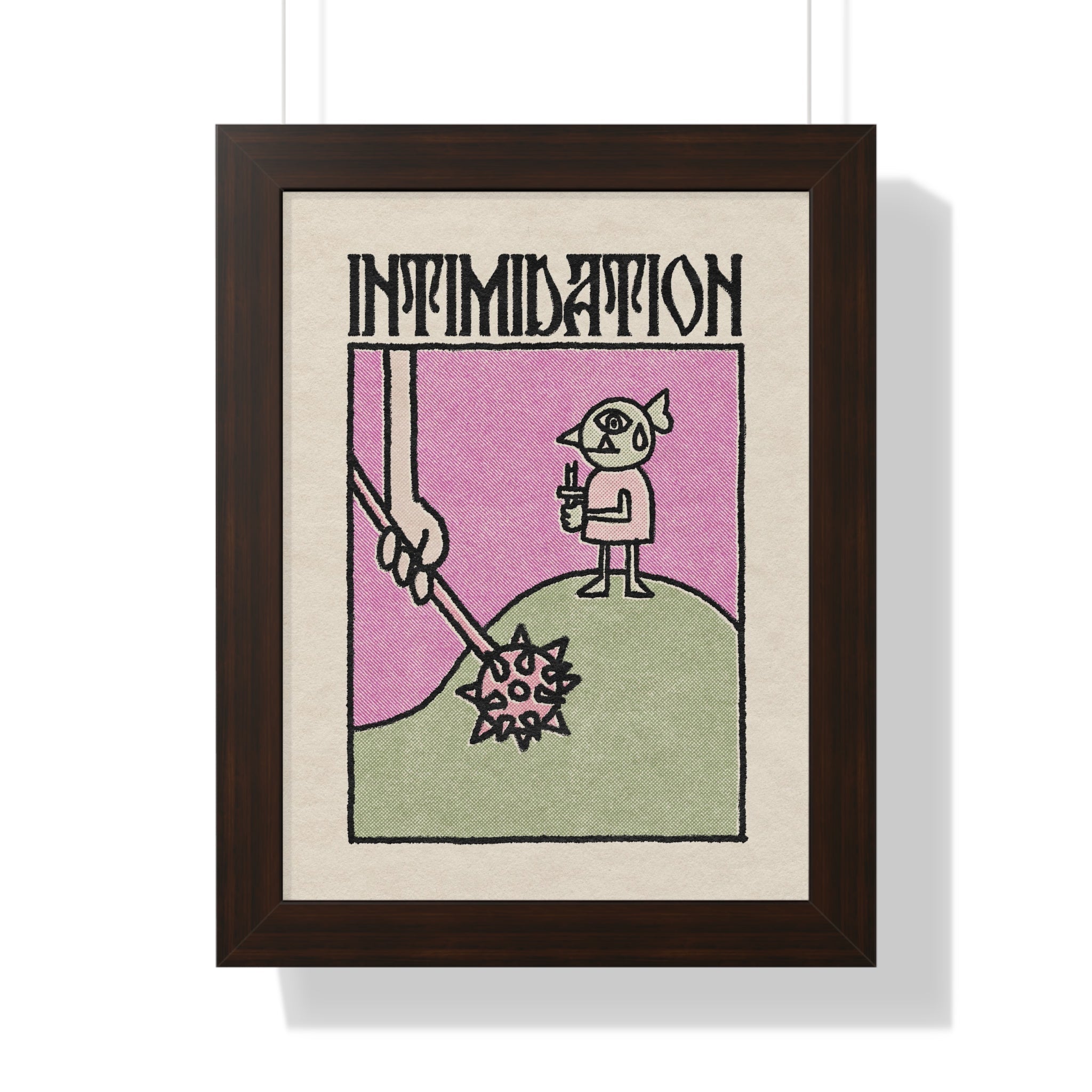 Intimidation | Framed Poster - Poster - Ace of Gnomes - 43275222304852432890