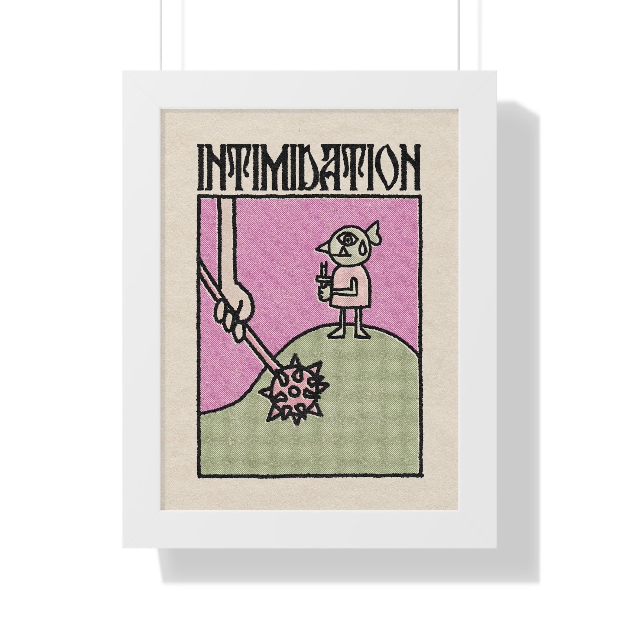 Intimidation | Framed Poster - Poster - Ace of Gnomes - 20273418244117730091