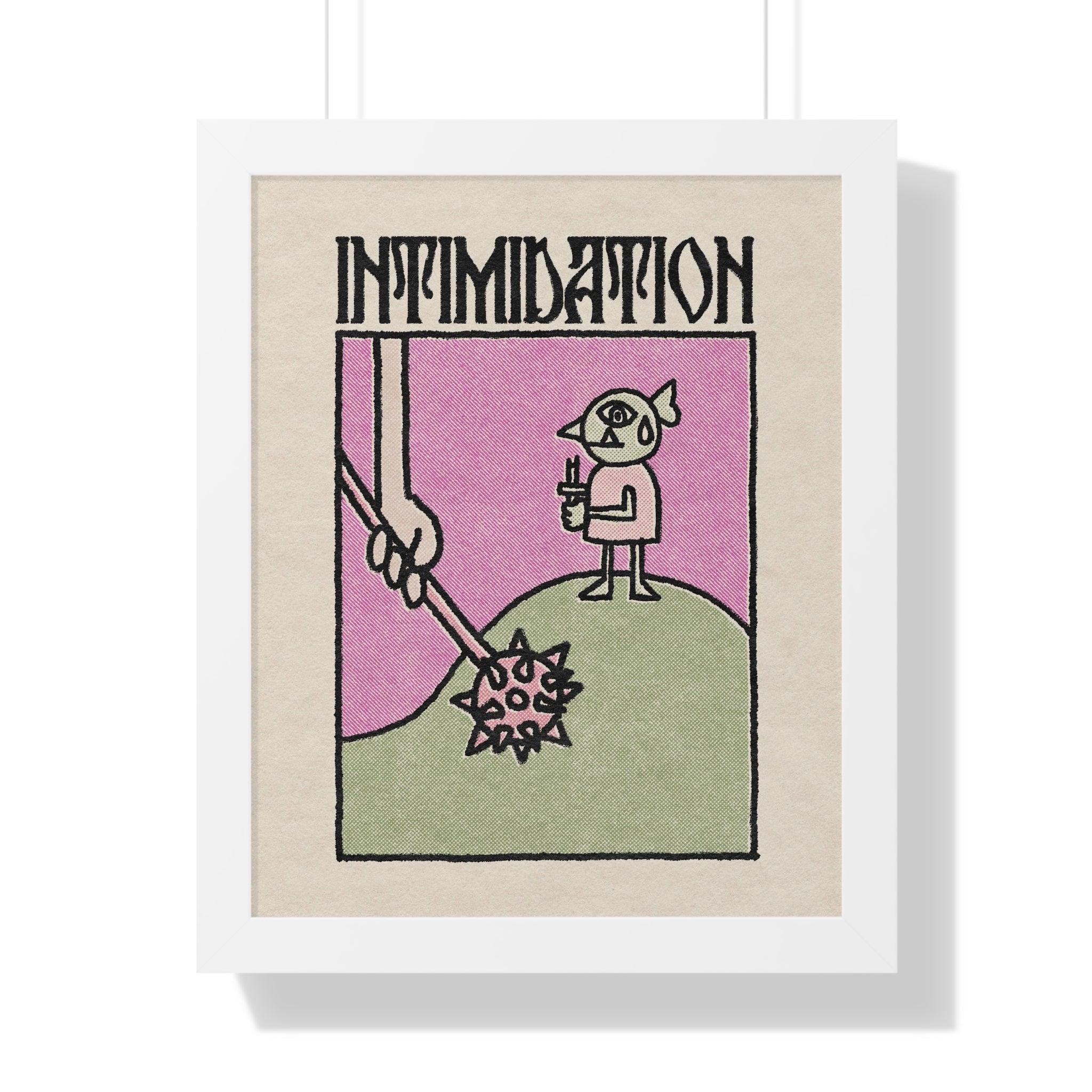 Intimidation | Framed Poster - Poster - Ace of Gnomes - 15184120396715719252