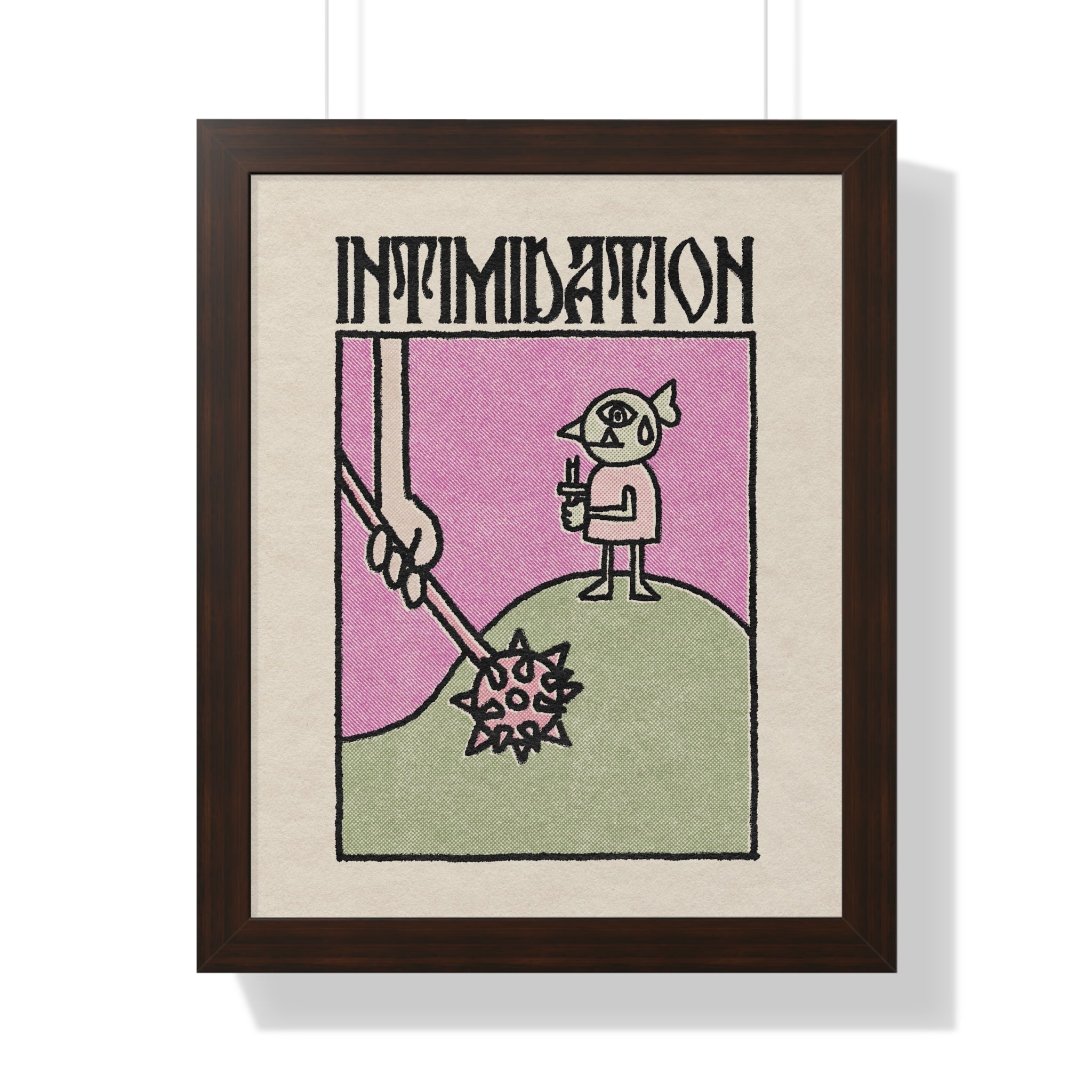 Intimidation | Framed Poster - Poster - Ace of Gnomes - 70481868765689674499