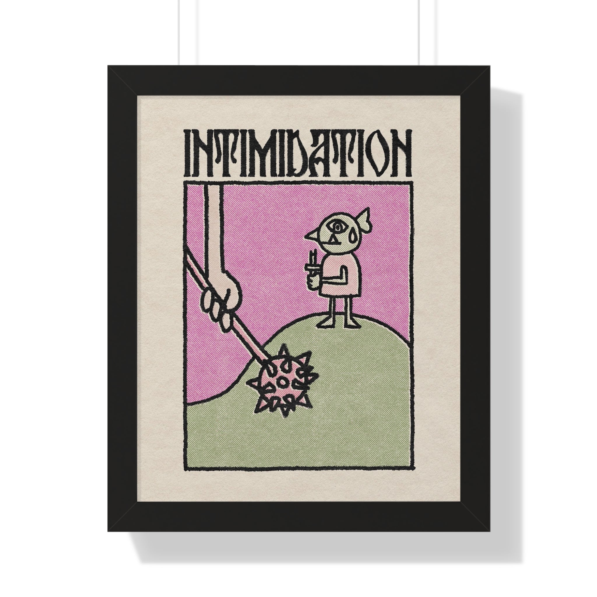 Intimidation | Framed Poster - Poster - Ace of Gnomes - 31165734445322218484
