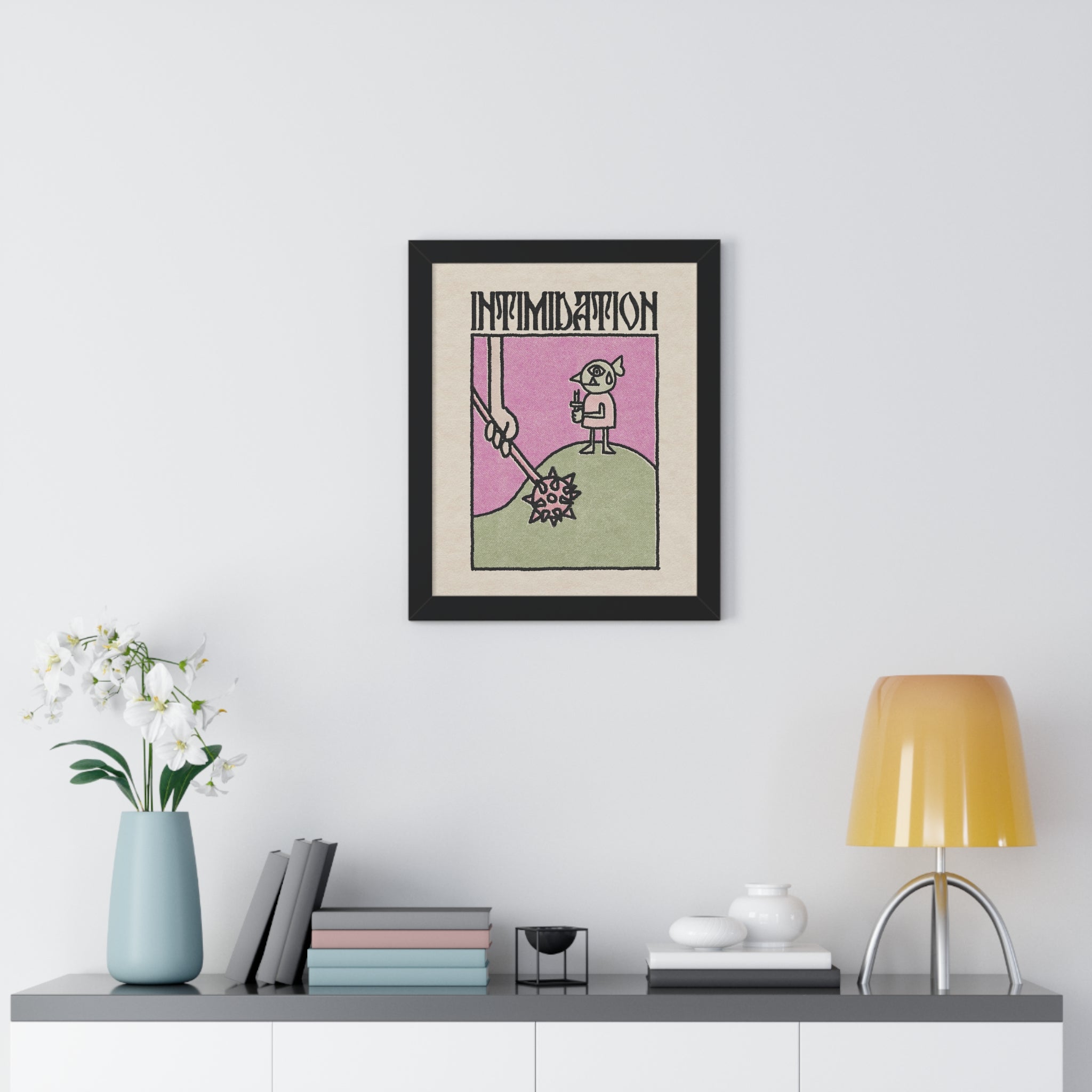 Intimidation | Framed Poster - Poster - Ace of Gnomes - 33982412357589947197