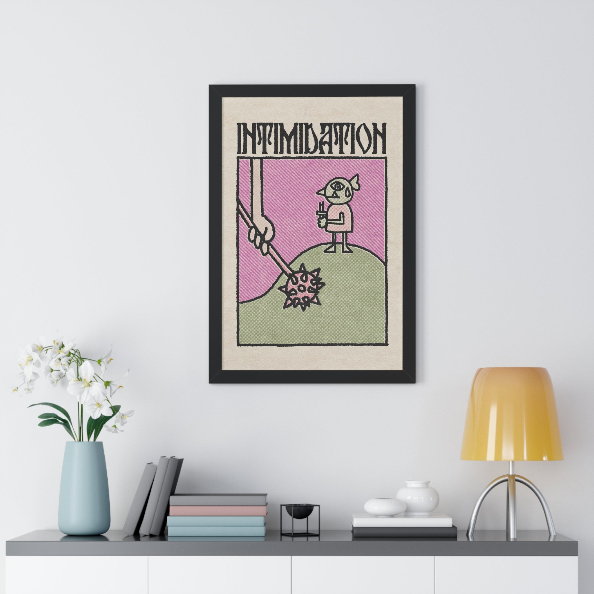 Intimidation | Framed Poster - Poster - Ace of Gnomes - 33982412357589947197