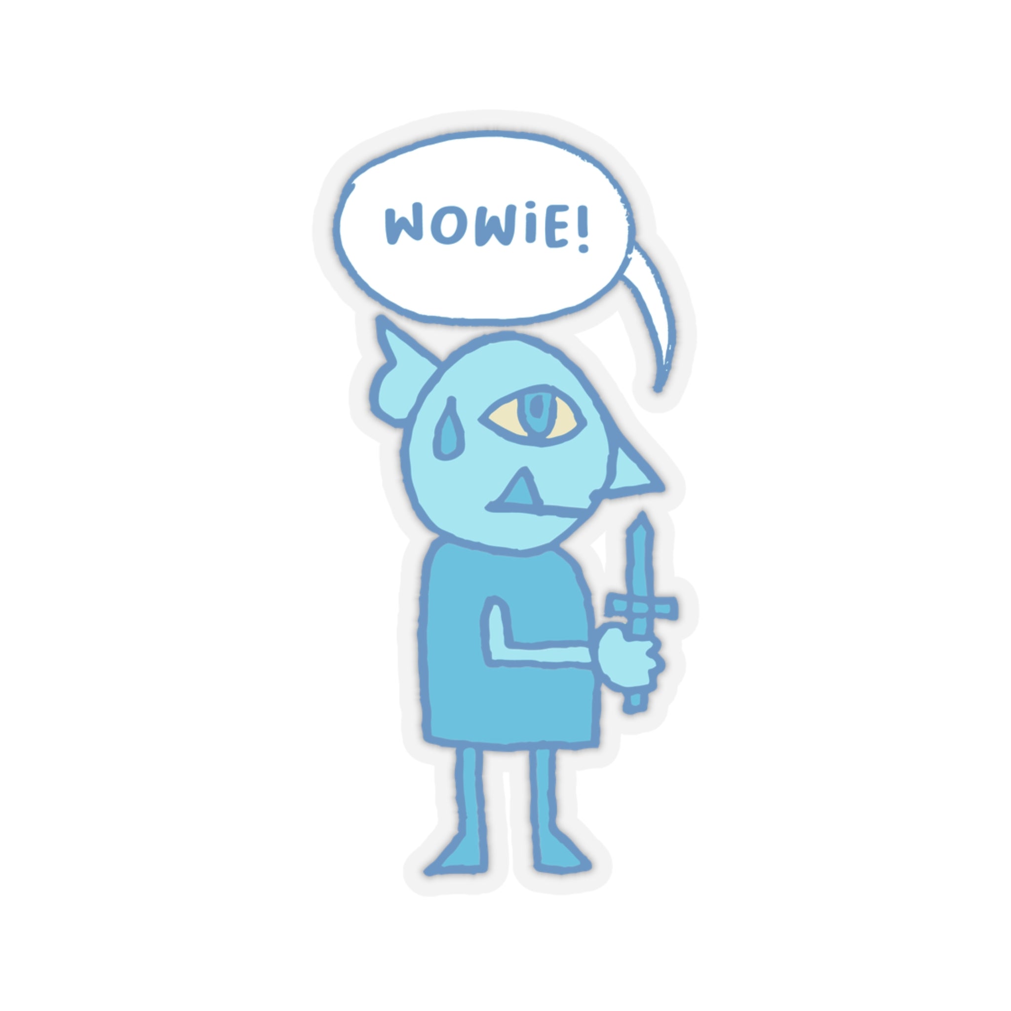 Little Goblin Sticker: Blue - Paper products - Ace of Gnomes - 11908433125564644252