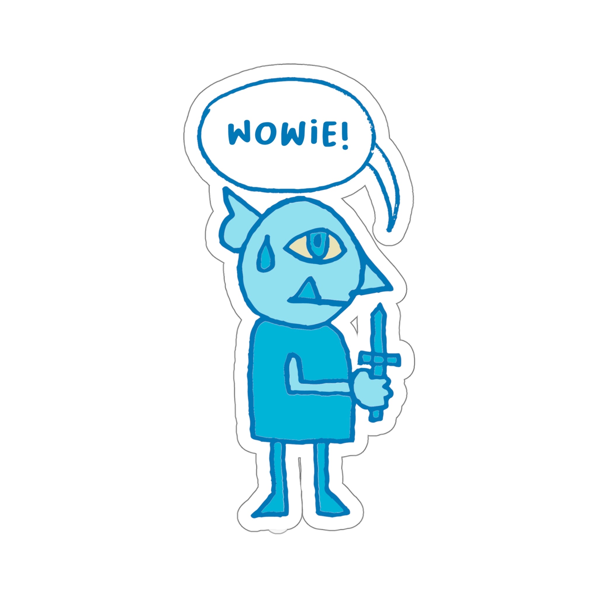 Little Goblin Sticker: Blue - Paper products - Ace of Gnomes - 25863955465205395426
