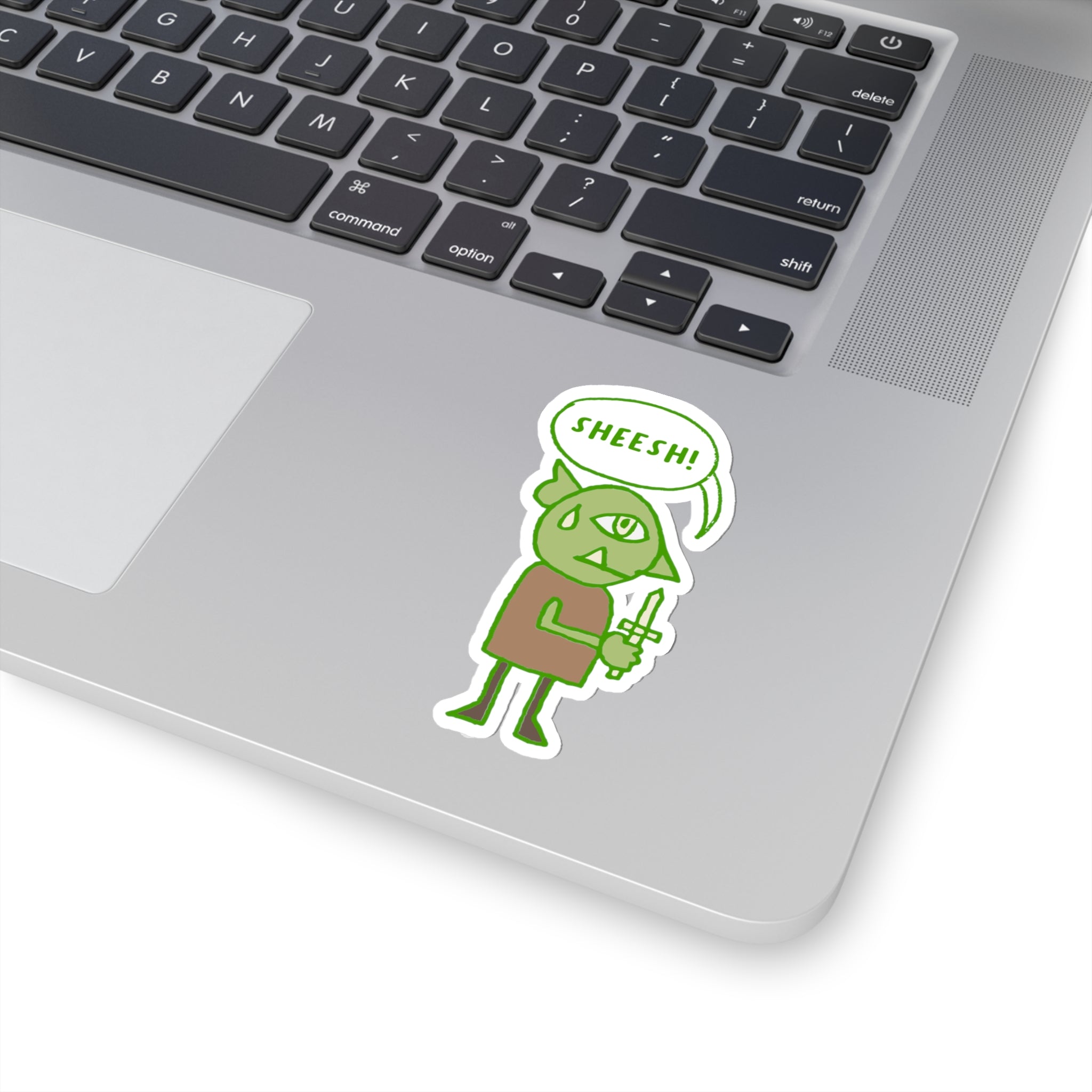 Little Goblin Sticker: Green - Paper products - Ace of Gnomes - 16737985885222079161
