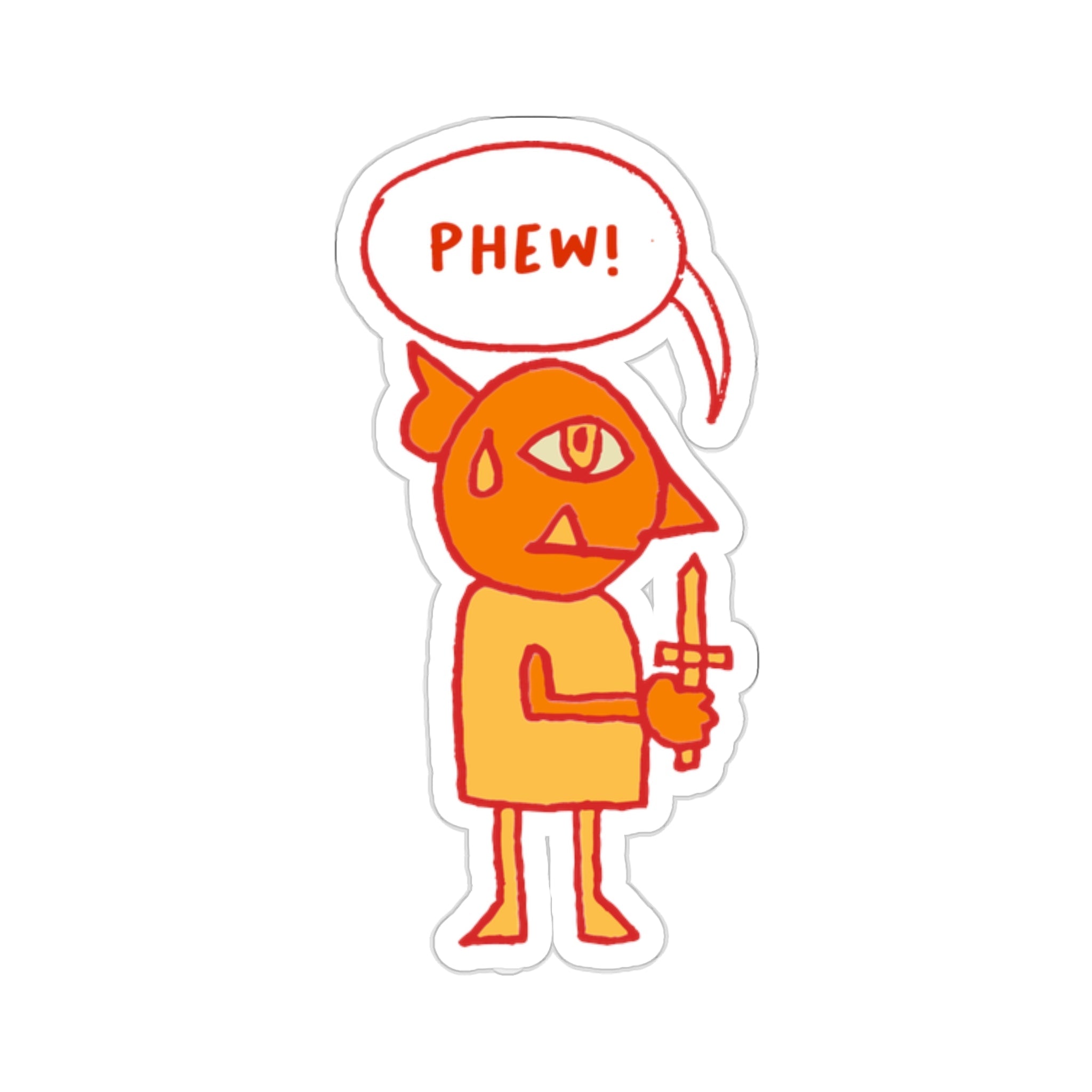 Little Goblin Sticker: Red - Paper products - Ace of Gnomes - 25793305963740234951