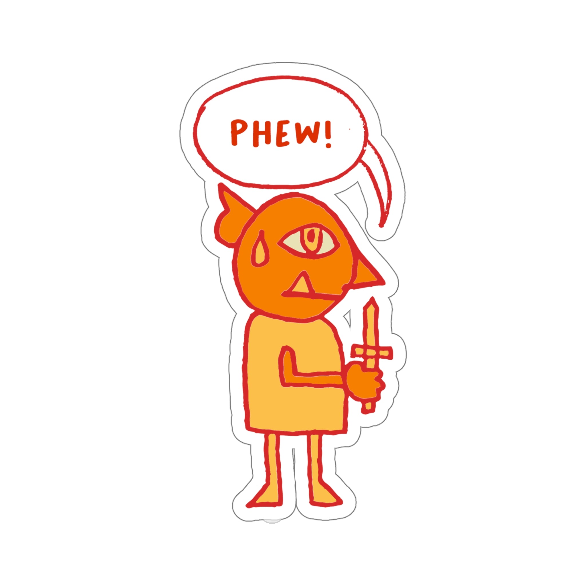 Little Goblin Sticker: Red - Paper products - Ace of Gnomes - 28334632487279446747