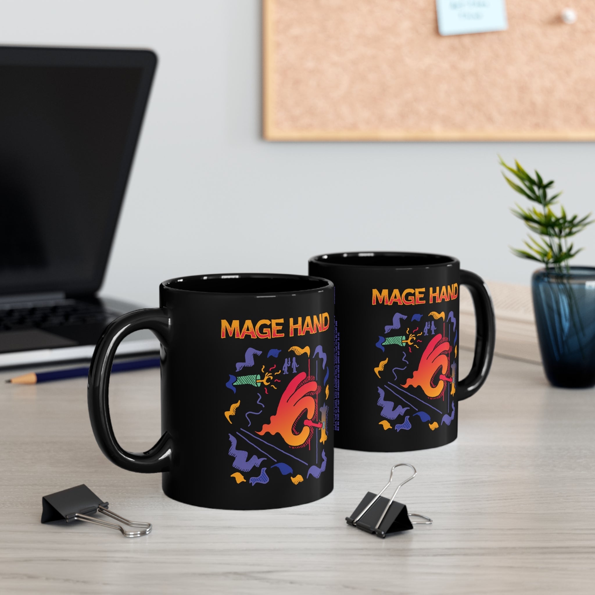 Mage Hand | Black Mug 11oz - Mug - Ace of Gnomes - 22020896280218381464