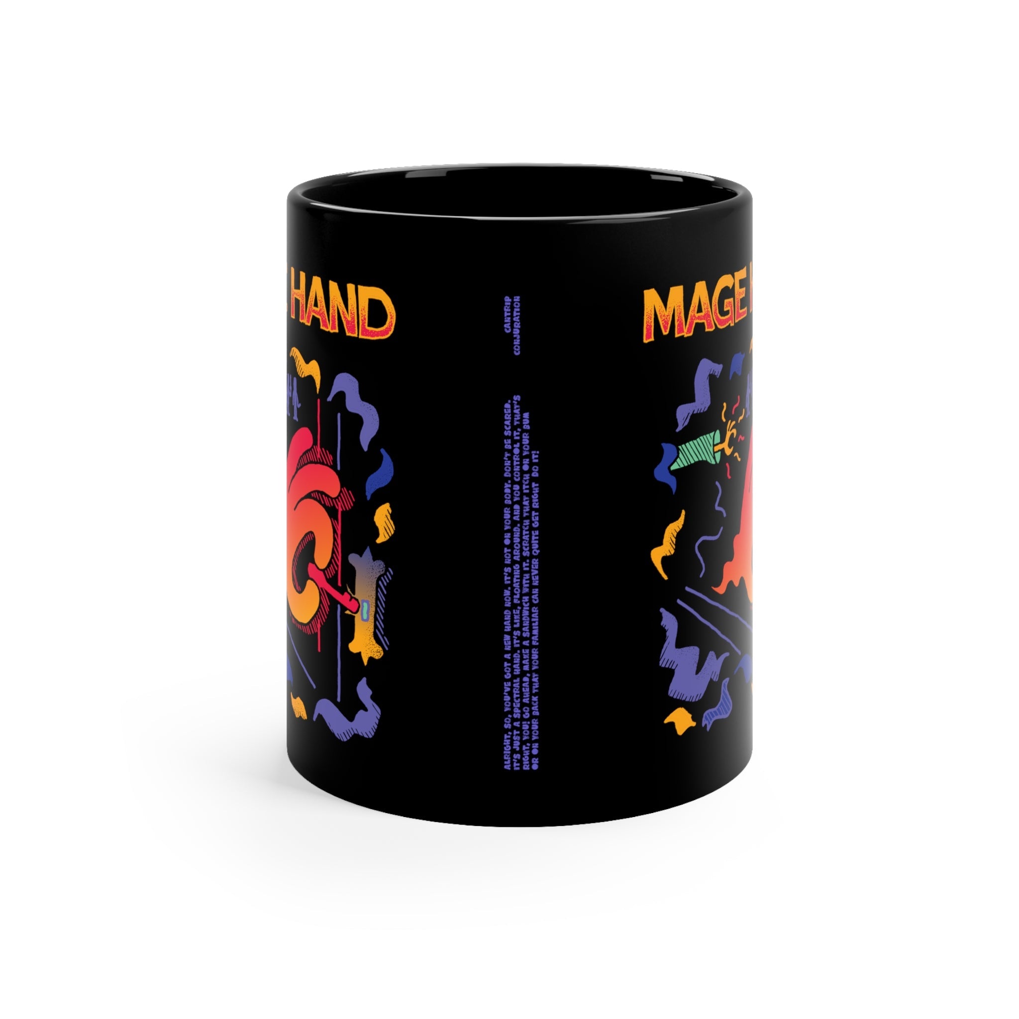 Mage Hand | Black Mug 11oz - Mug - Ace of Gnomes - 22020896280218381464