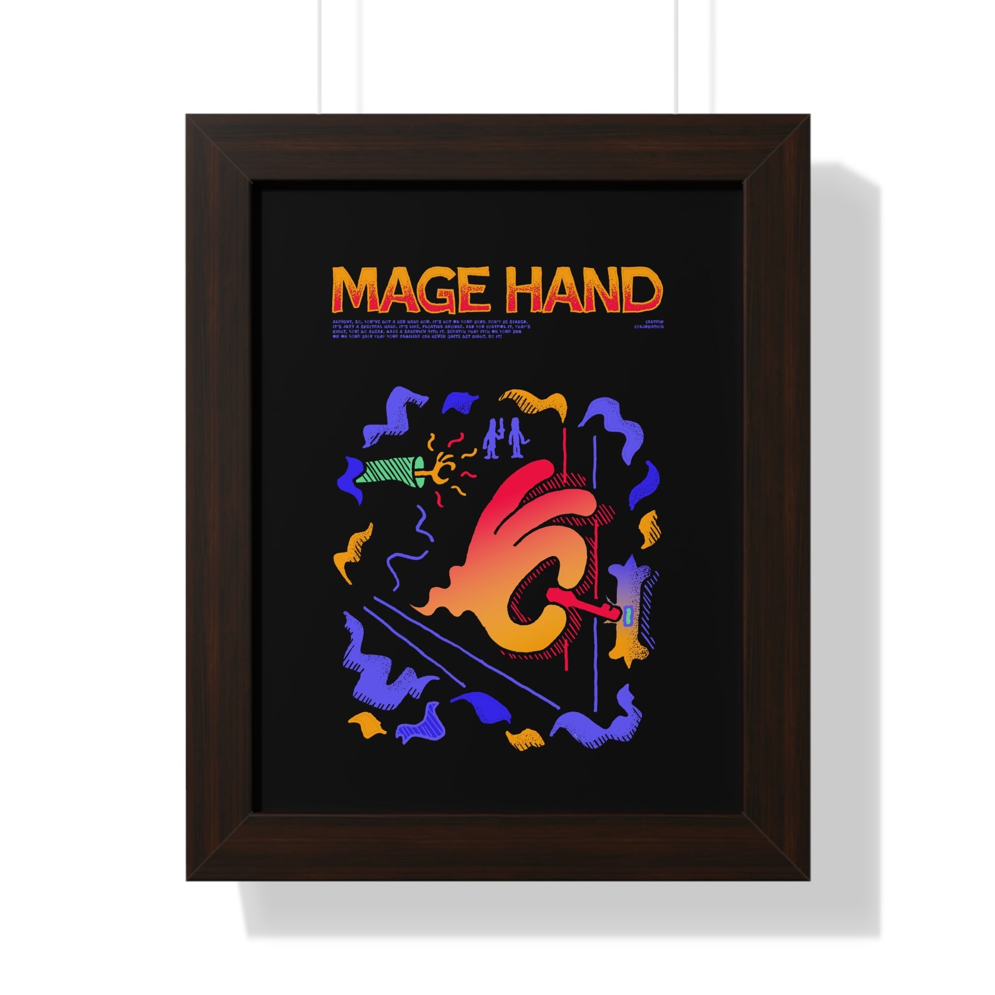 Mage Hand | Framed Poster - Framed Poster - Ace of Gnomes - 14651005141218801104